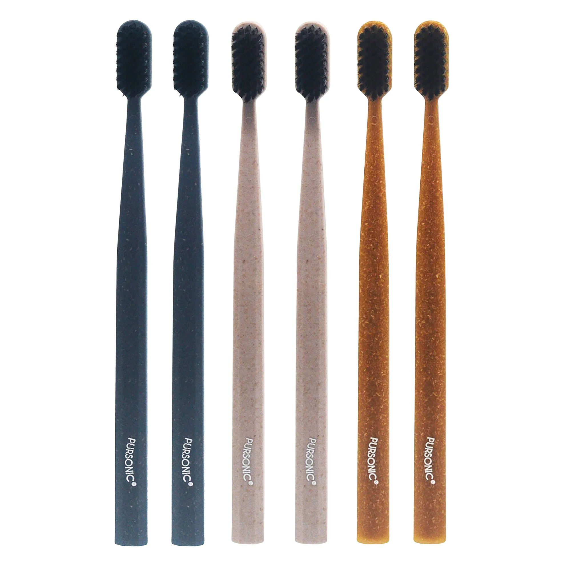Pursonic 100% Eco-friendly Cedarwood Toothbrushes (6 Pack) - Image 3