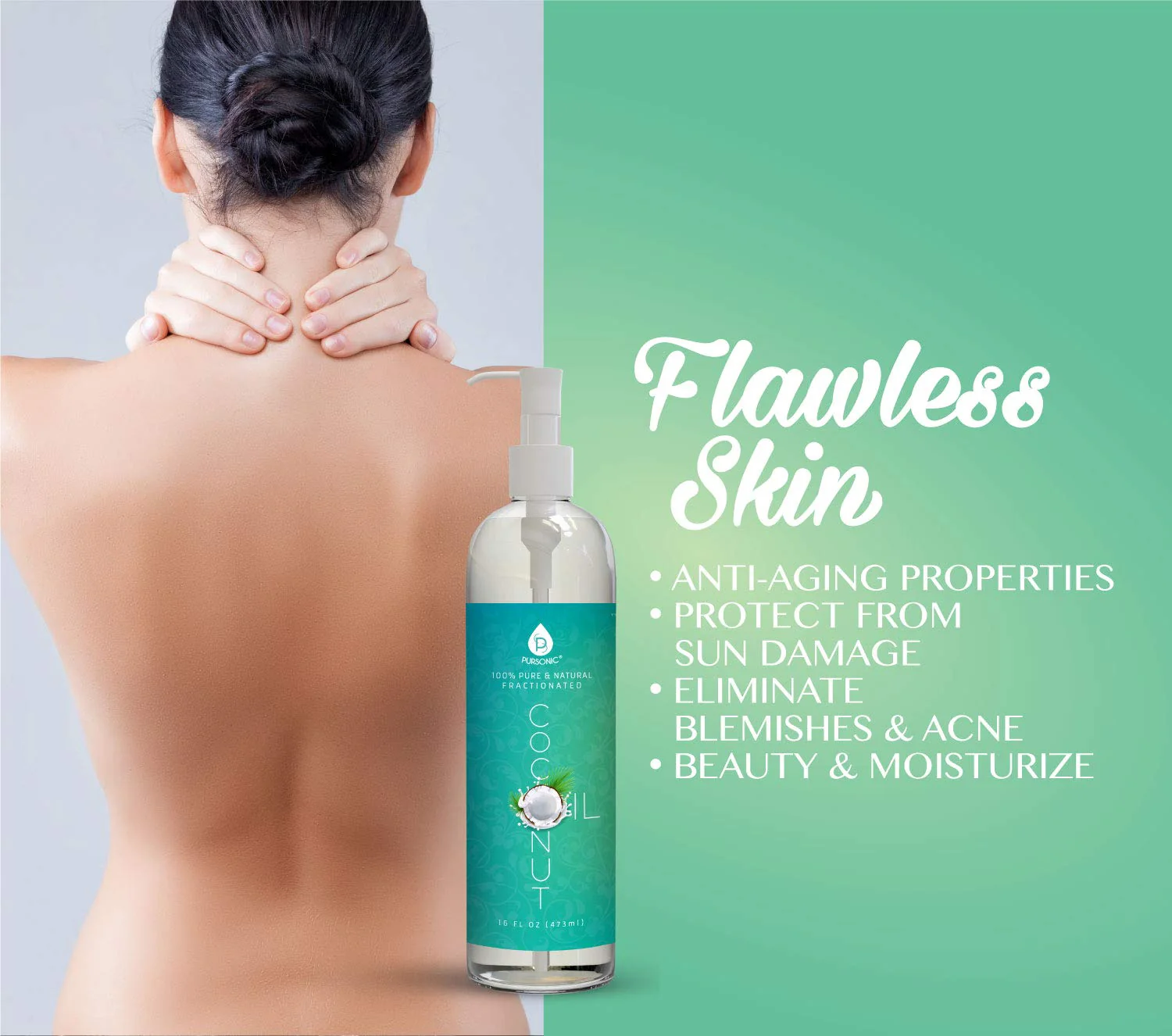 Pursonic 100% Pure & Natural Fractionated Coconut Oil - Image 4
