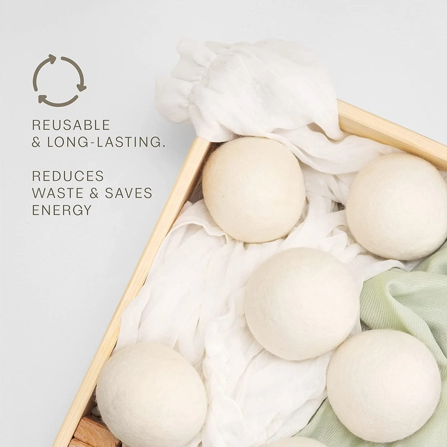 Pursonic 100% Pure New Zealand Wool Dryer Balls - Image 4