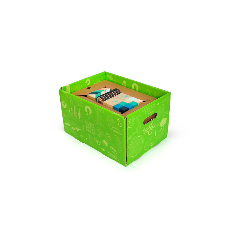 Tegu 130-Piece Classroom Kit  Magnetic Wooden Blocks  Bulk Pack - Image 10
