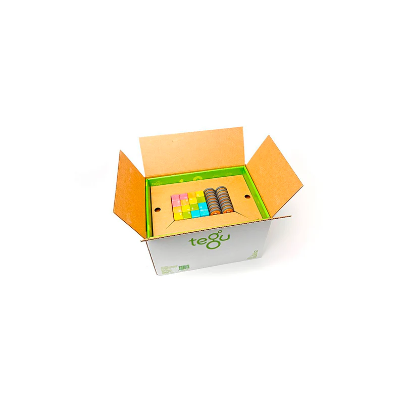 Tegu 130-Piece Classroom Kit  Magnetic Wooden Blocks  Bulk Pack - Image 3