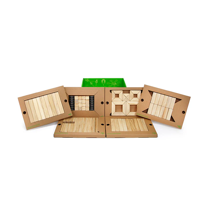 Tegu 130-Piece Classroom Kit  Magnetic Wooden Blocks  Bulk Pack - Image 7