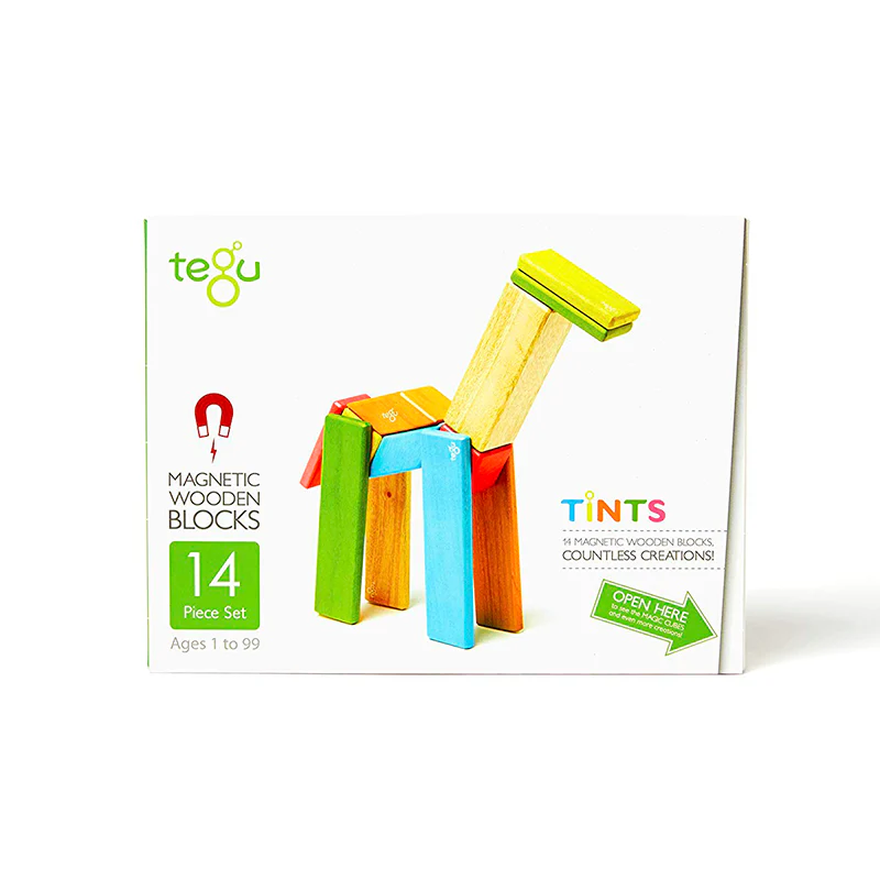 Tegu 14-Piece Set Magnetic Wooden Blocks Tegu Classics - Image 4