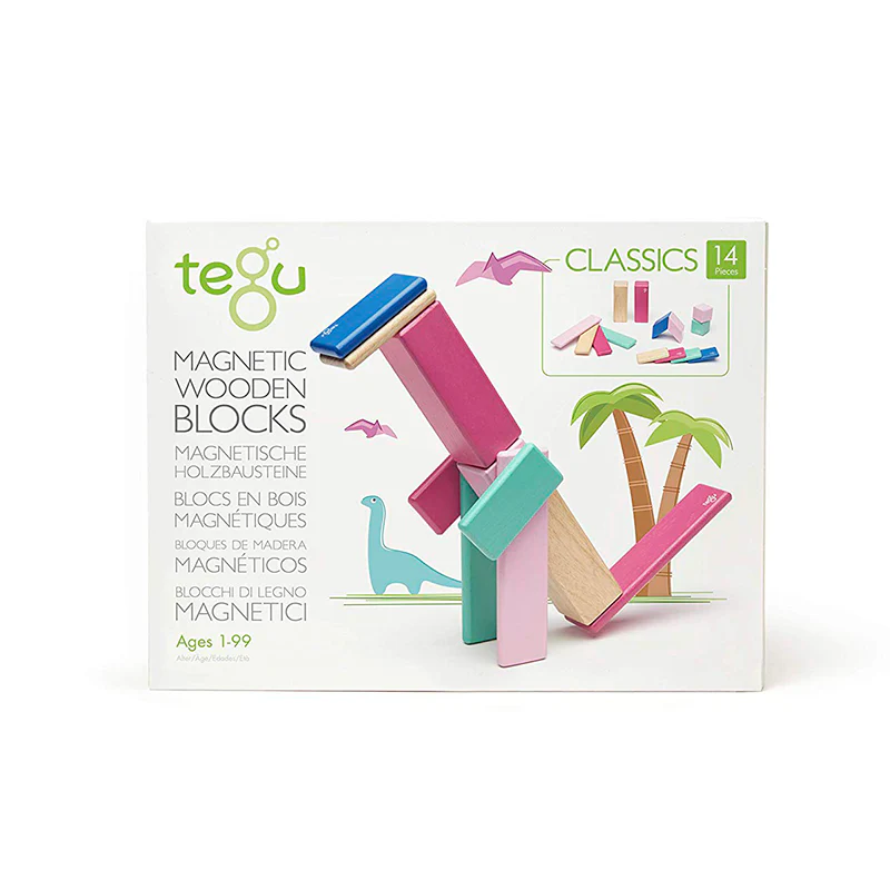 Tegu 14-Piece Set Magnetic Wooden Blocks Tegu Classics - Image 8
