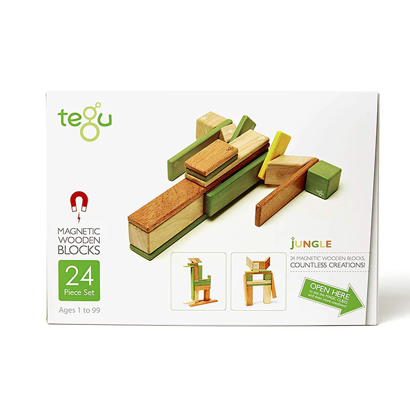 Tegu 24-Piece Set Magnetic Wooden Blocks Tegu Classics - Image 21