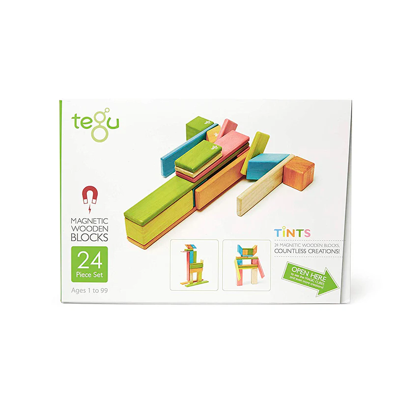 Tegu 24-Piece Set Magnetic Wooden Blocks Tegu Classics - Image 4