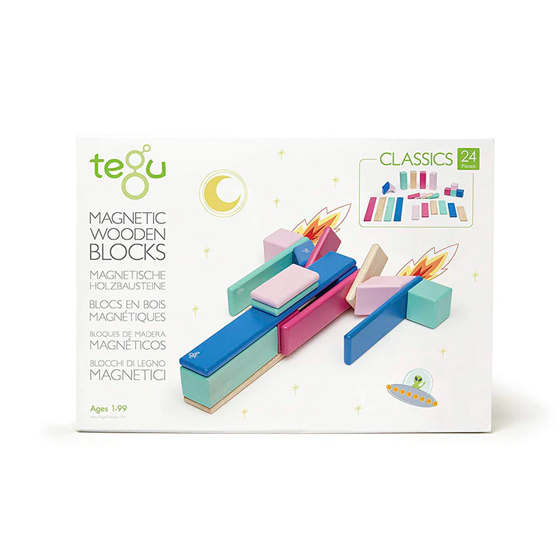 Tegu 24-Piece Set Magnetic Wooden Blocks Tegu Classics - Image 8