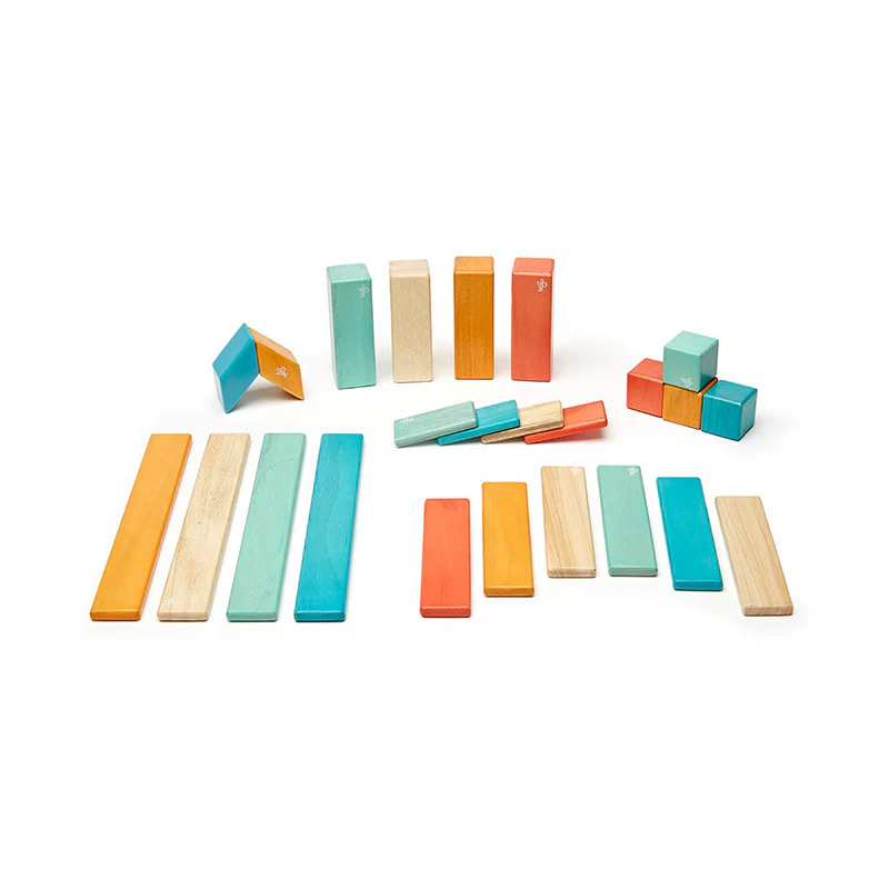Tegu 24-Piece Set Magnetic Wooden Blocks Tegu Classics - Image 9