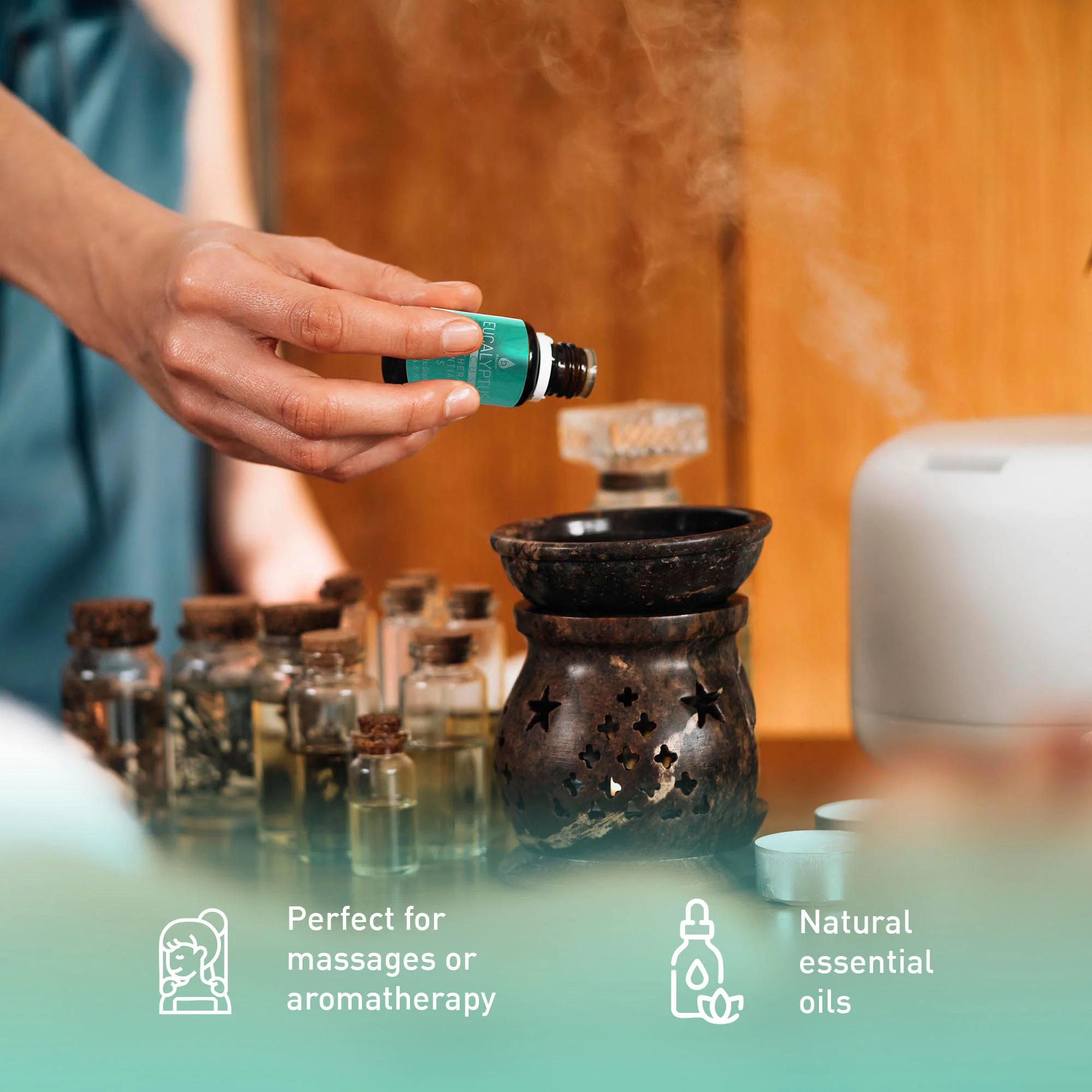 Pursonic 3 Pack Aromatherapy Essential oils (Lavender, Eucalyptus, Frankincense) - Image 7
