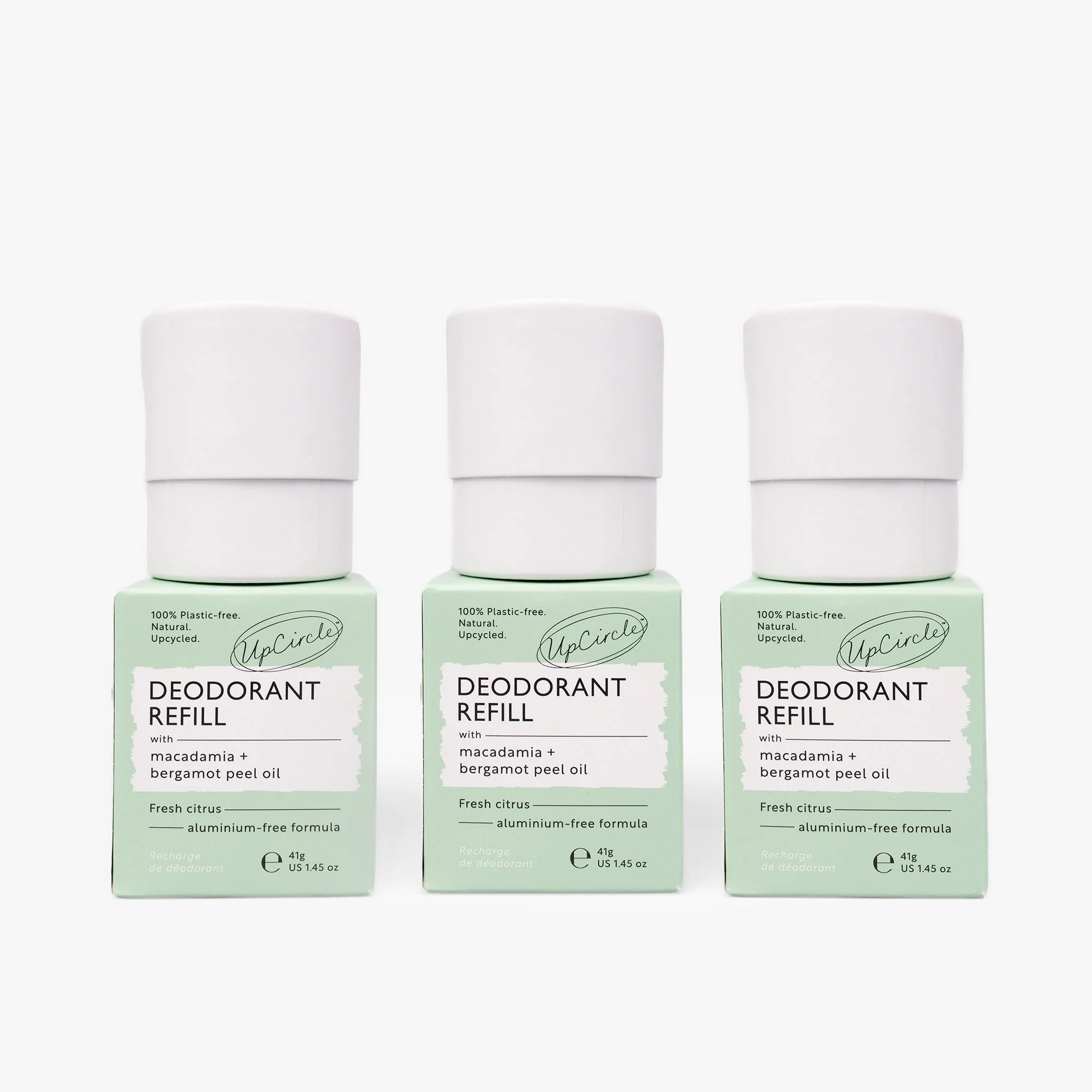 UpCircle 3x Deodorant Refills with Macadamia + Bergamot