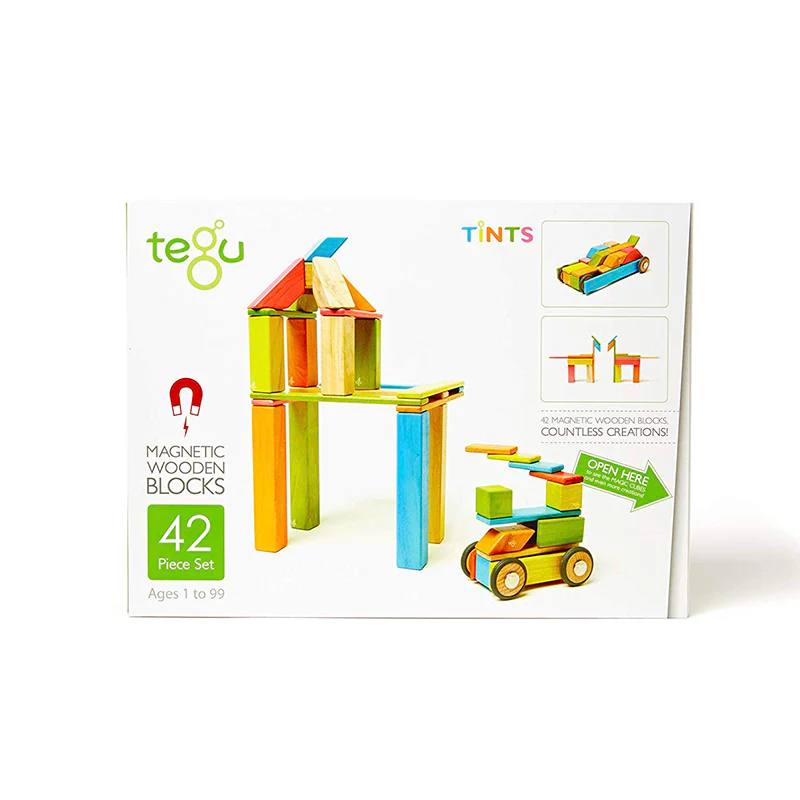 Tegu 42-Piece Set Magnetic Wooden Blocks Tegu Classics - Image 5