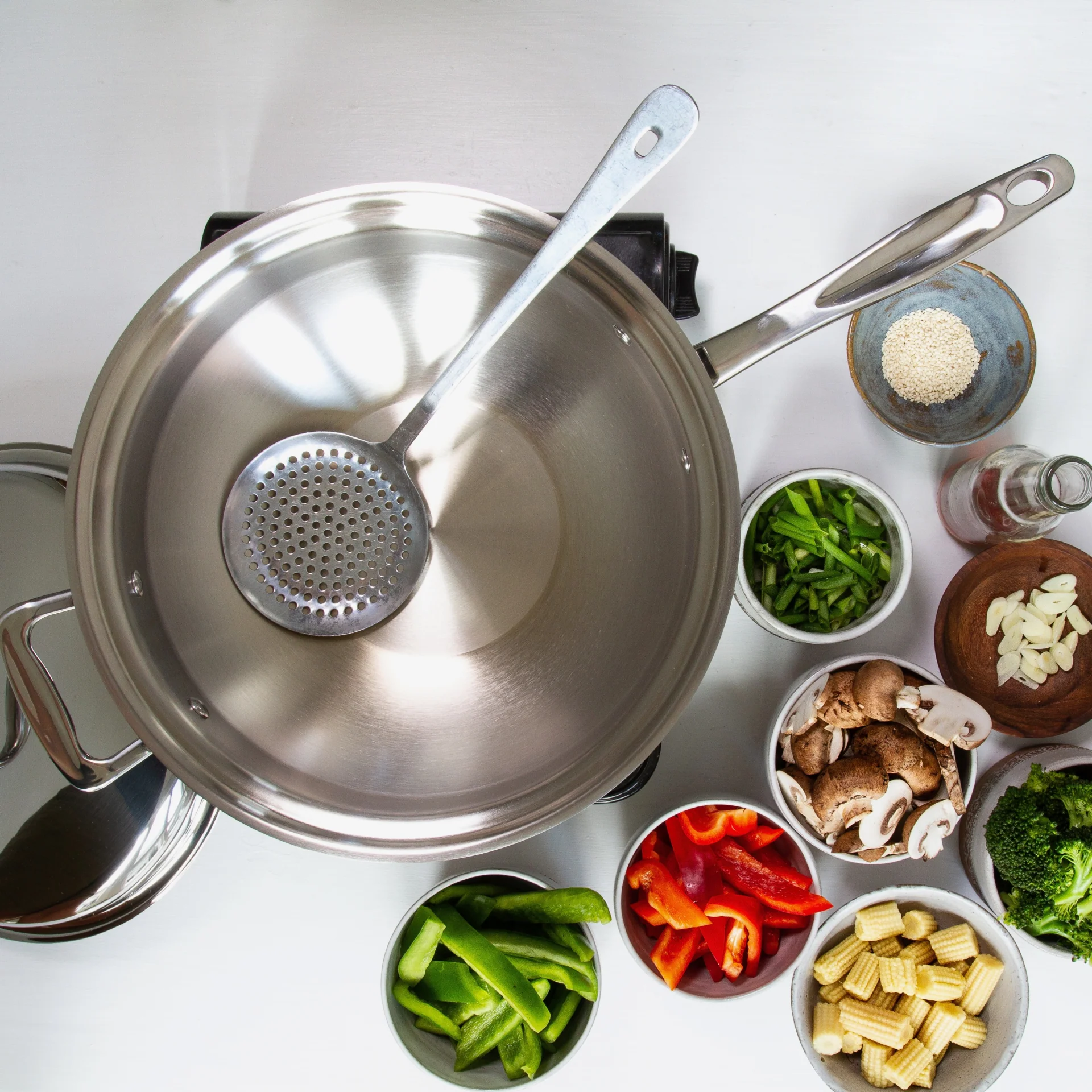 360 Cookware 5 Quart Stainless-Steel Wok - Image 5