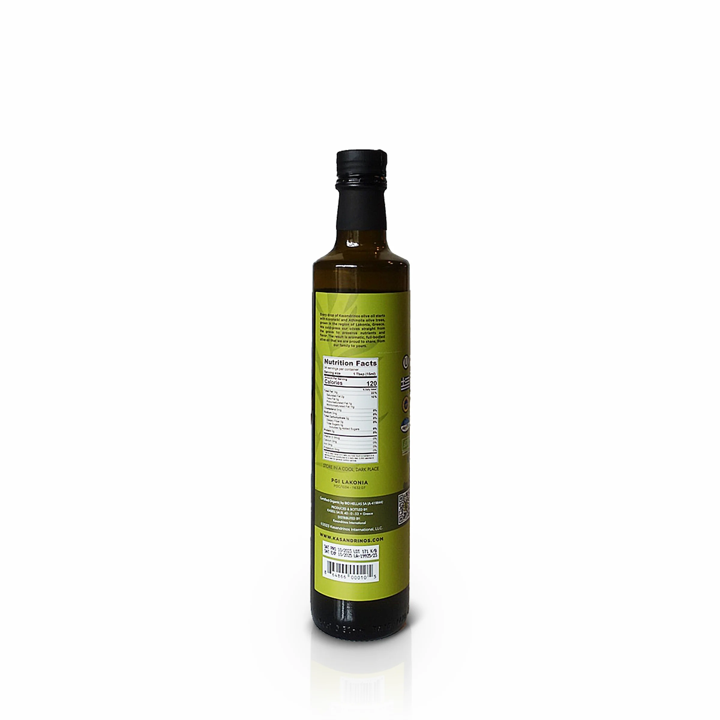 Kasandrinos International 500ml Bottle - Organic EVOO - Image 2