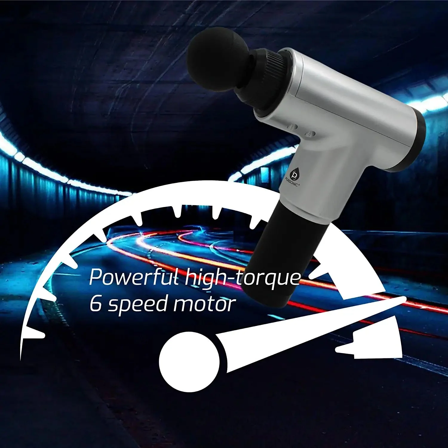 Pursonic 6 Speed Cordless & Rechargeable Professional Massage Gun - Image 5
