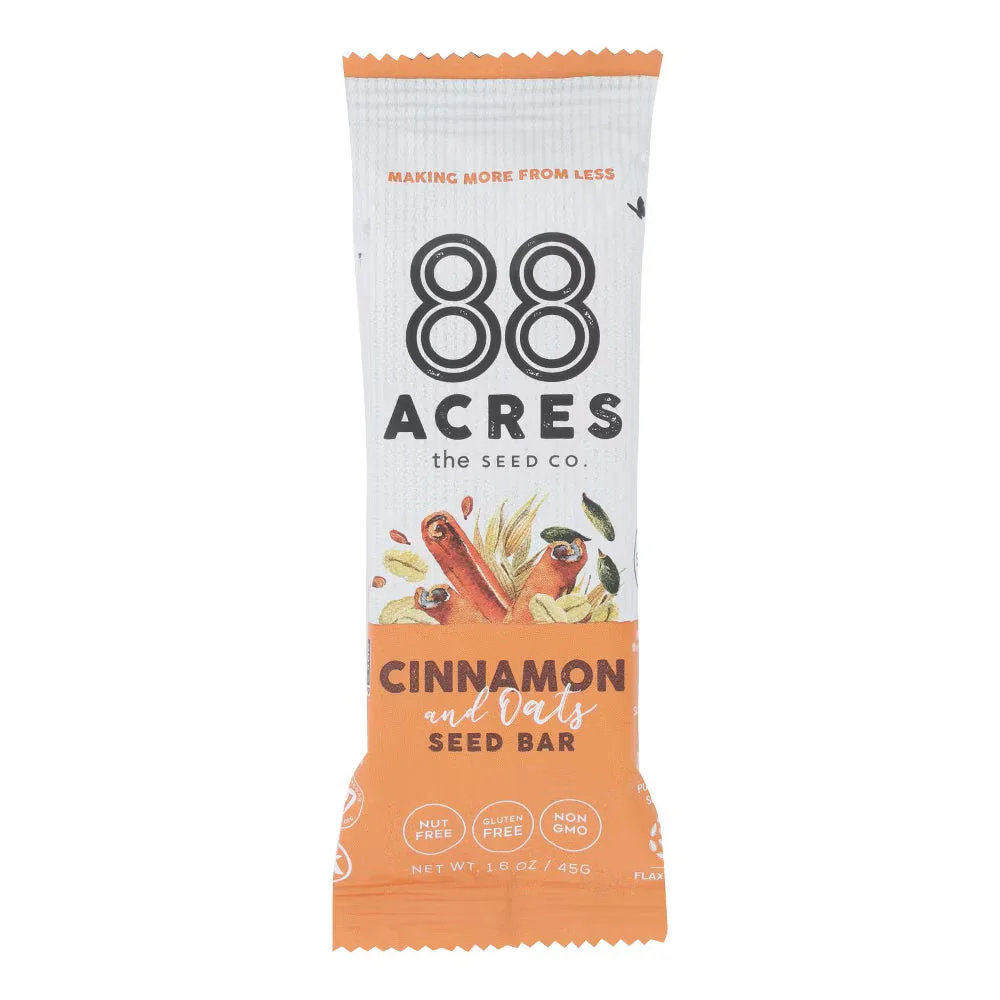 88 Acres Seed Bars Oats and Cinnamon (9-Pack, 1.6 Oz. Each) - Image 2