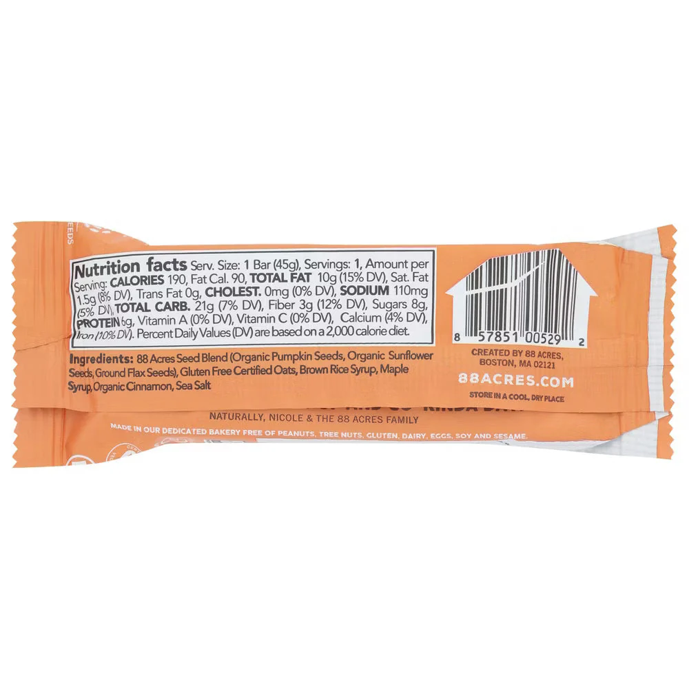 88 Acres Seed Bars Oats and Cinnamon (9-Pack, 1.6 Oz. Each) - Image 3