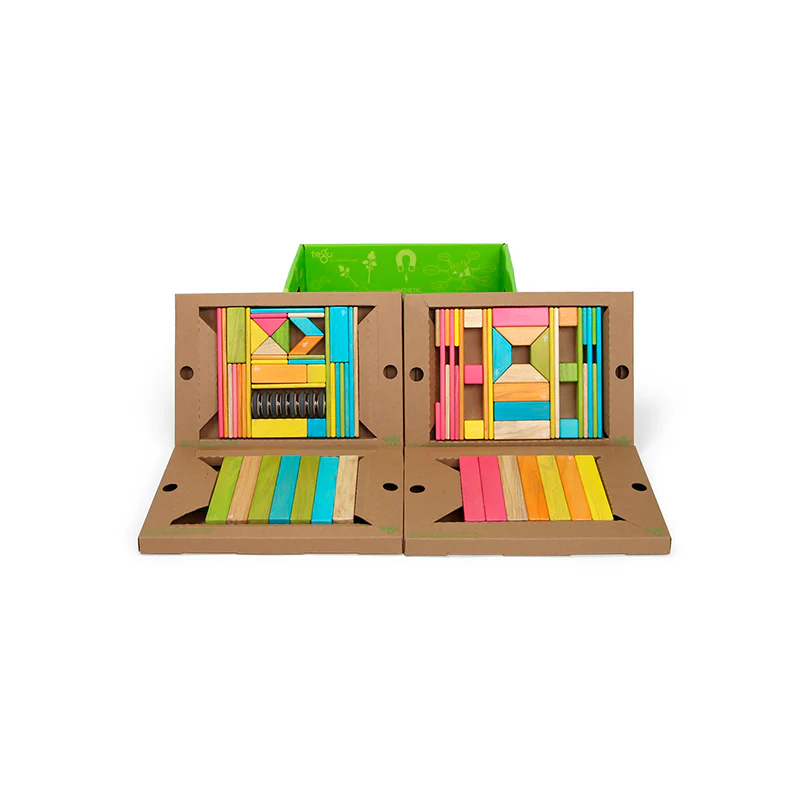Tegu 90-Piece Classroom Kit  Magnetic Wooden Blocks  Bulk Pack - Image 2