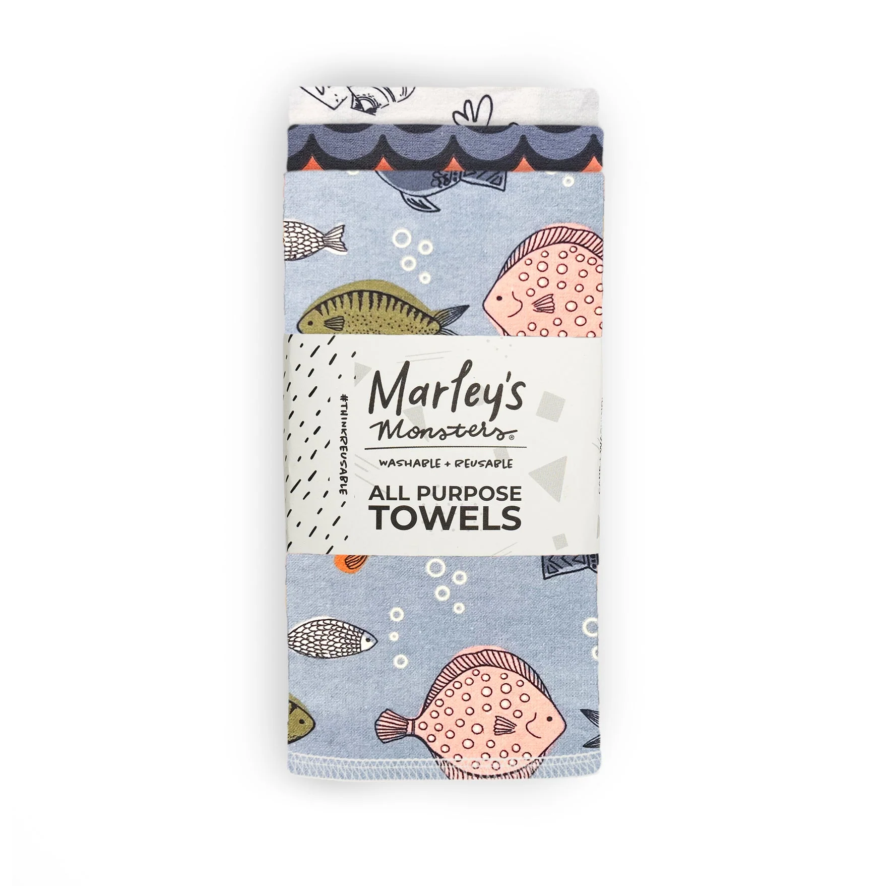 Marley's Monsters All-Purpose Towels: Mixed Prints 3 Count Pack - Image 11