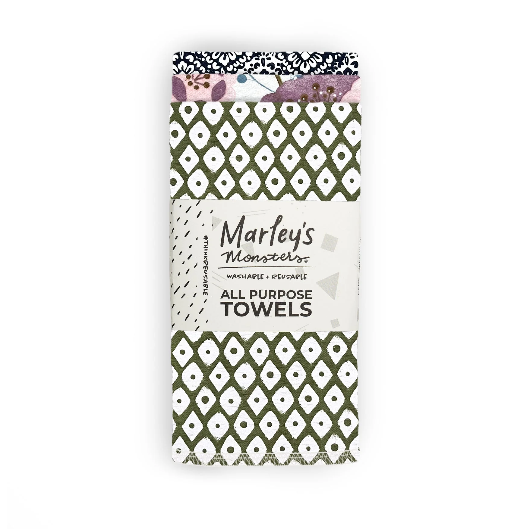 Marley's Monsters All-Purpose Towels: Mixed Prints 3 Count Pack - Image 14