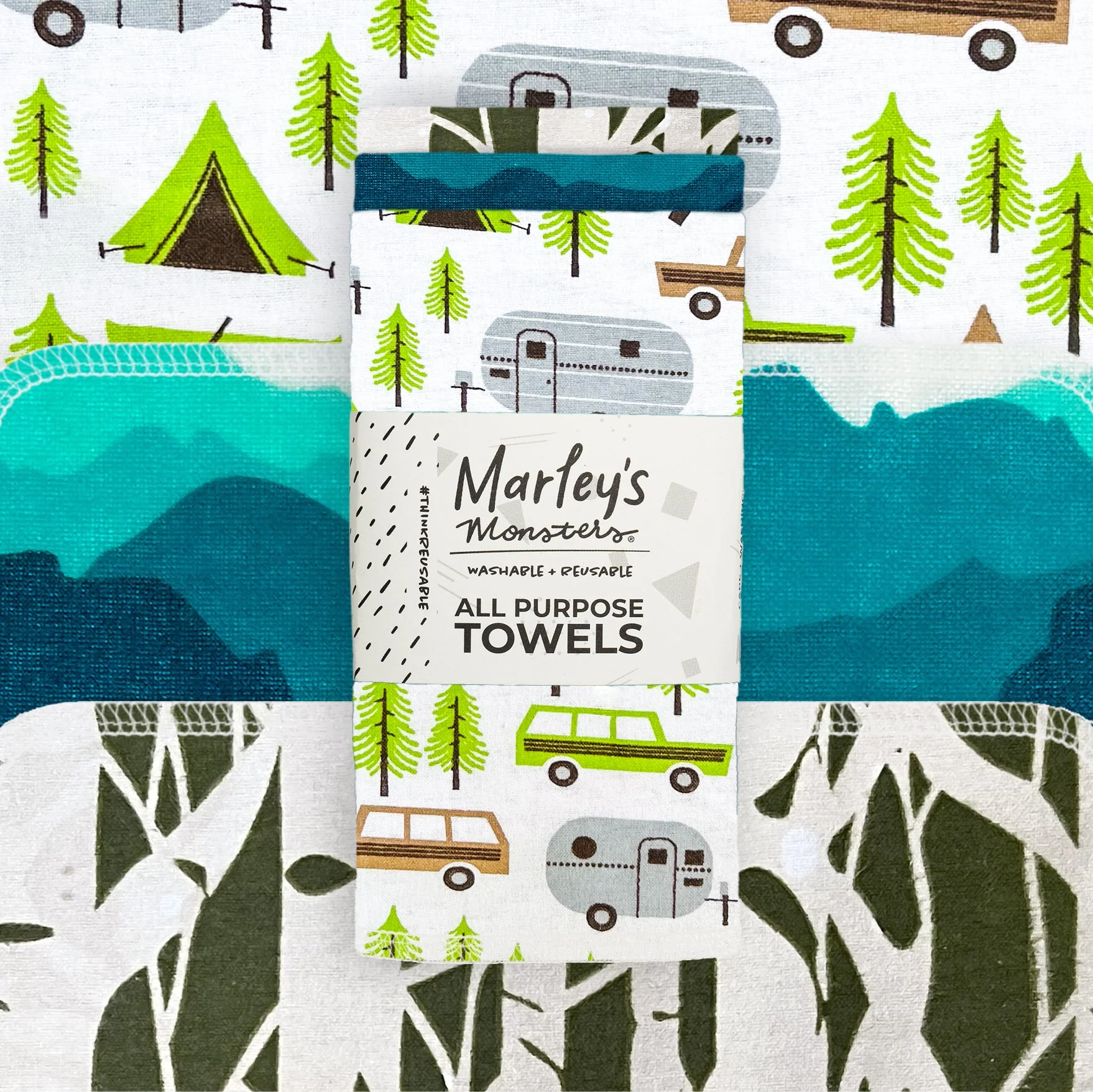 Marley's Monsters All-Purpose Towels: Mixed Prints 3 Count Pack - Image 21