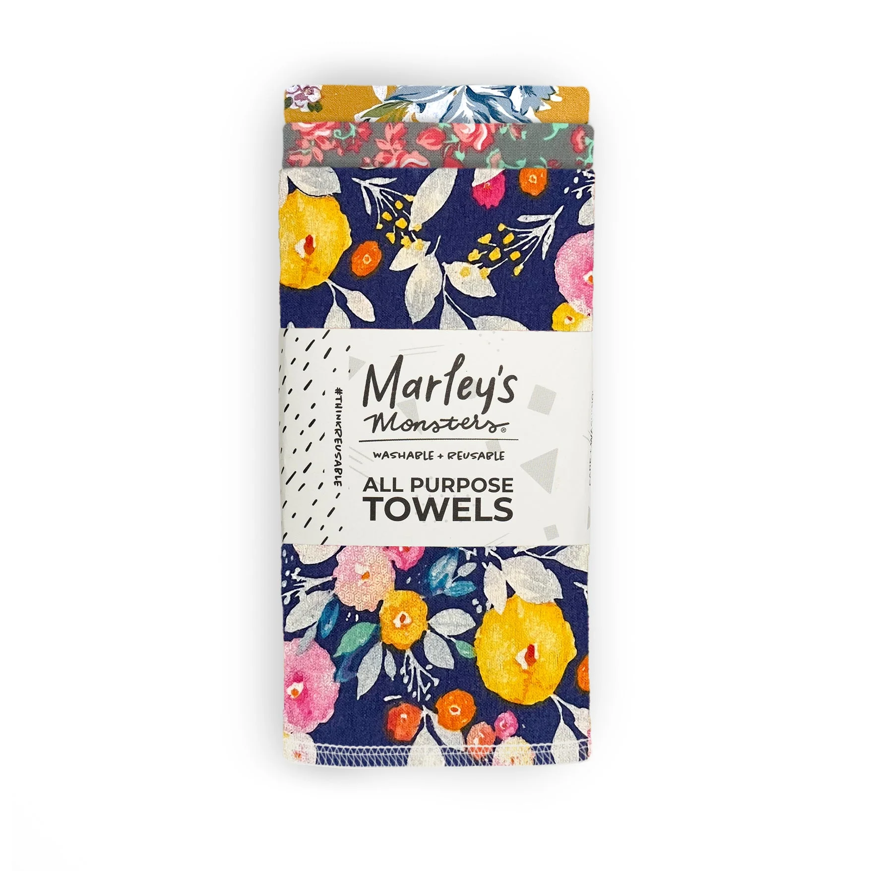 Marley's Monsters All-Purpose Towels: Mixed Prints 3 Count Pack - Image 26
