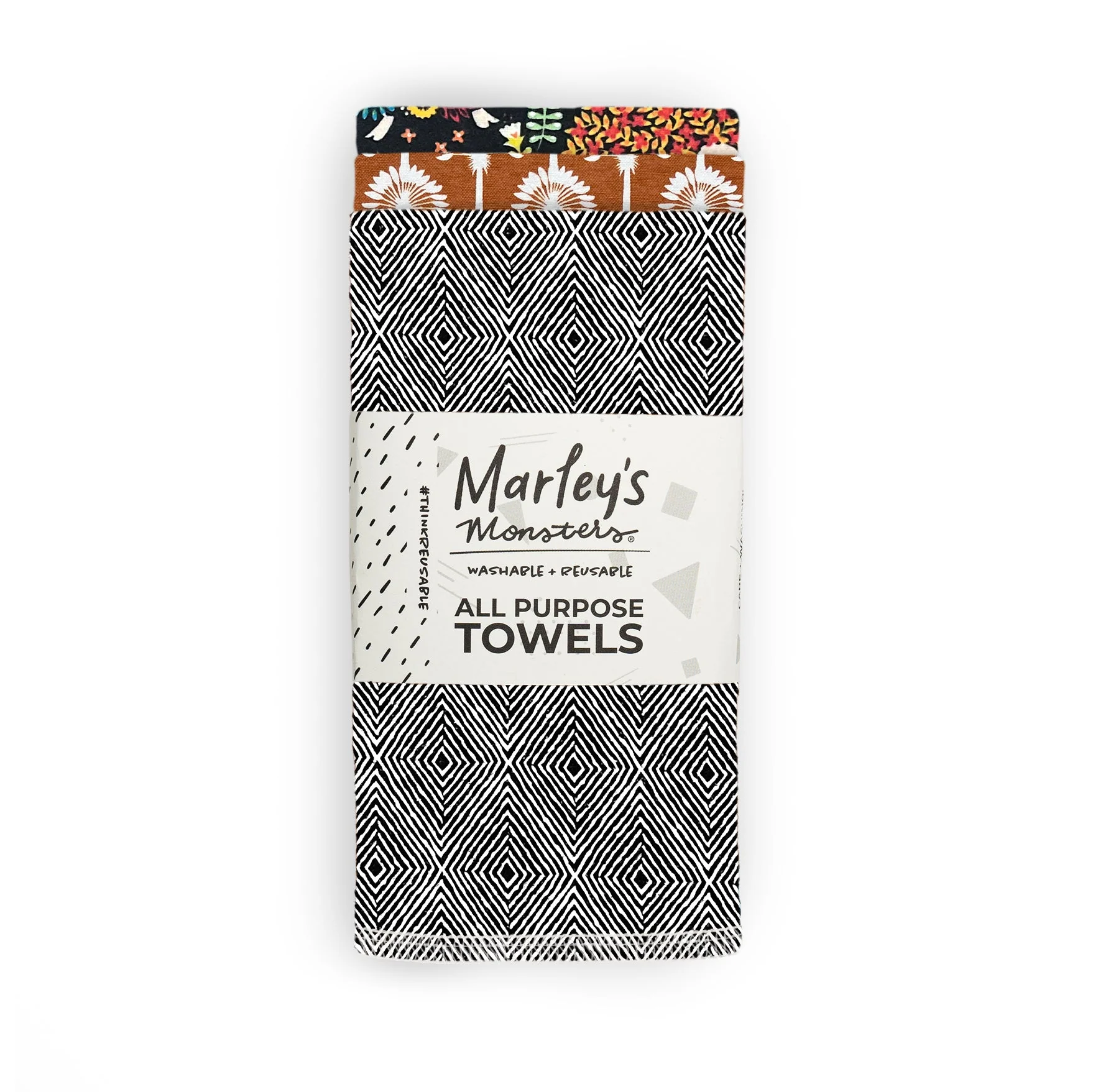 Marley's Monsters All-Purpose Towels: Mixed Prints 3 Count Pack - Image 29