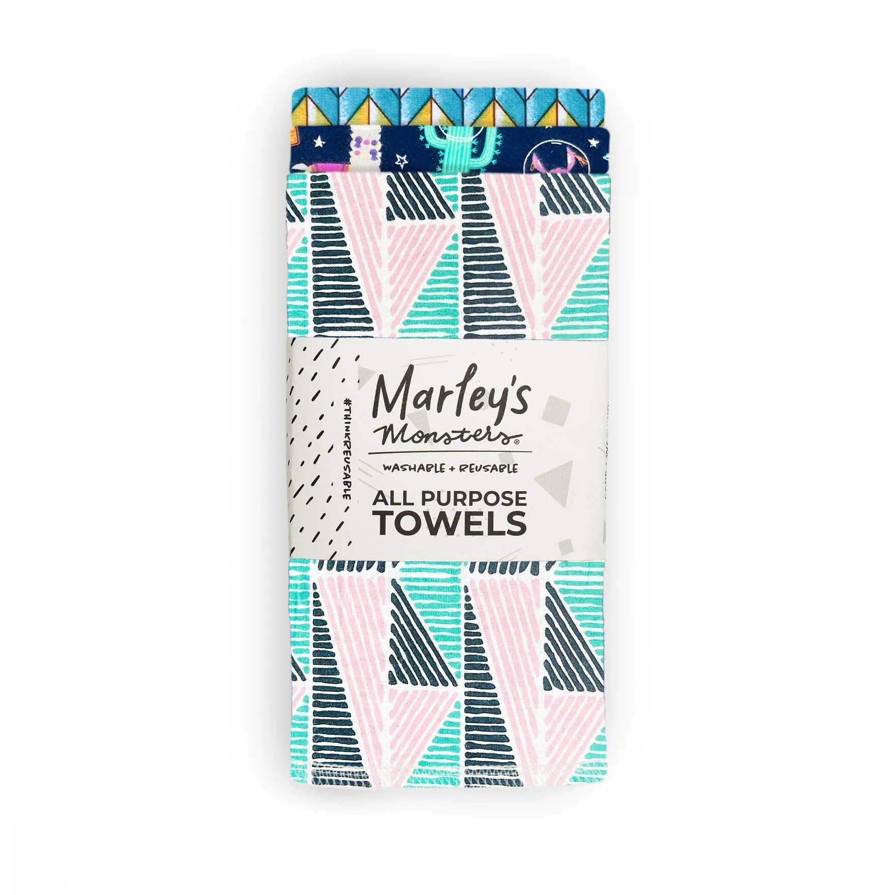 Marley's Monsters All-Purpose Towels: Mixed Prints 3 Count Pack - Image 35