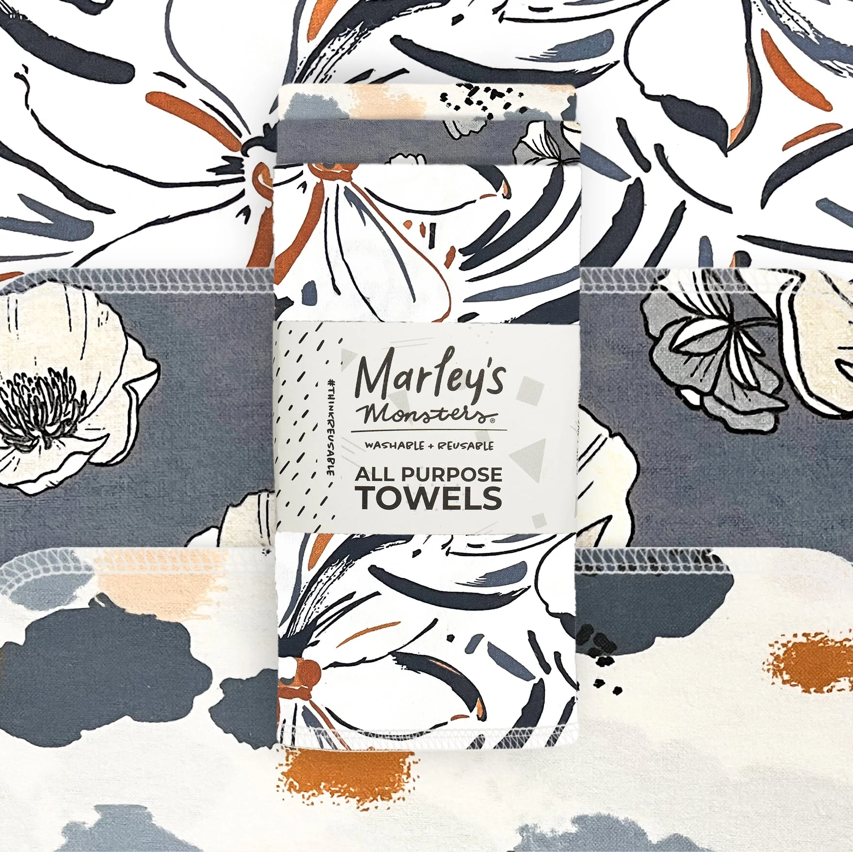 Marley's Monsters All-Purpose Towels: Mixed Prints 3 Count Pack - Image 36