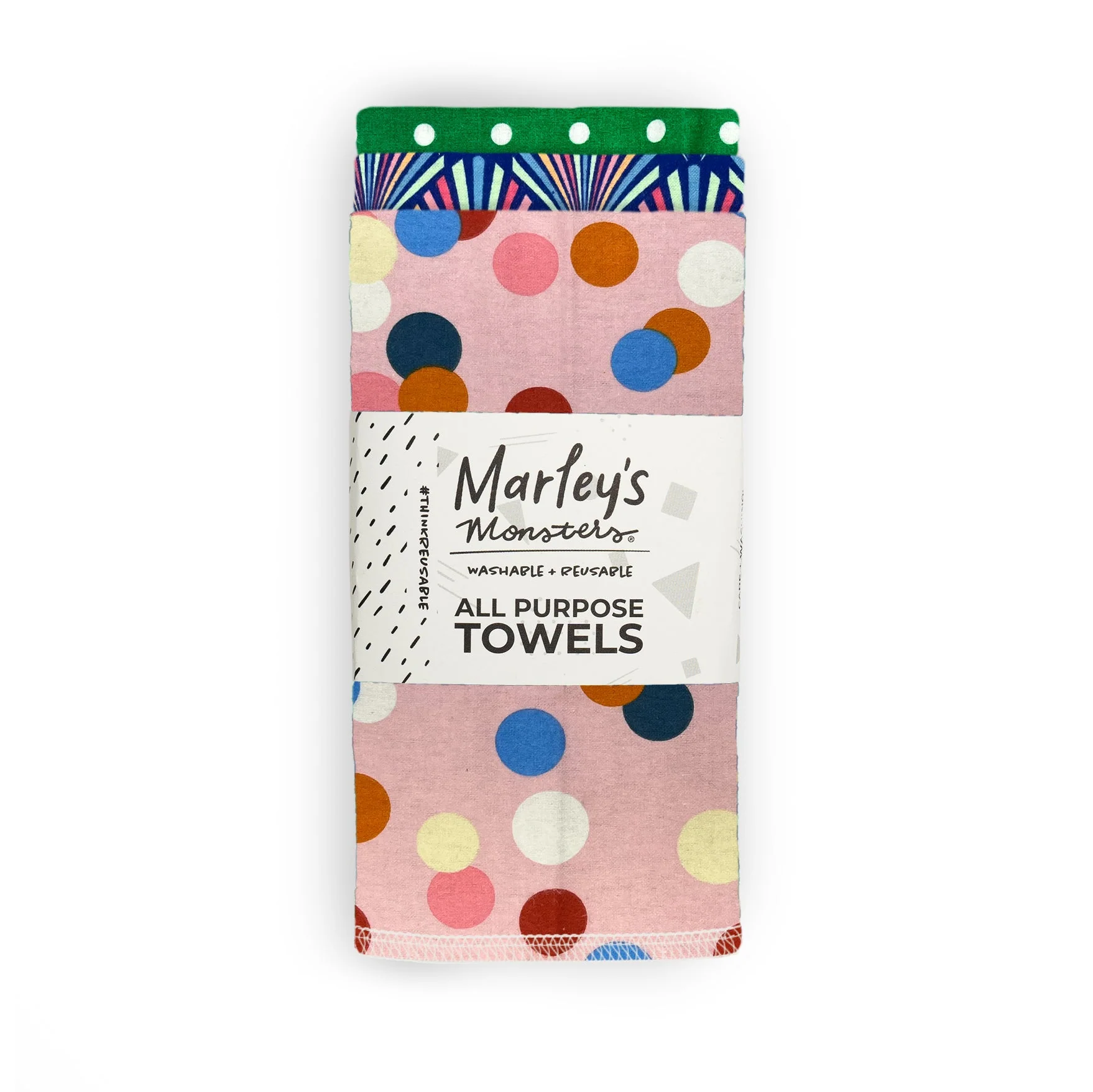 Marley's Monsters All-Purpose Towels: Mixed Prints 3 Count Pack - Image 44