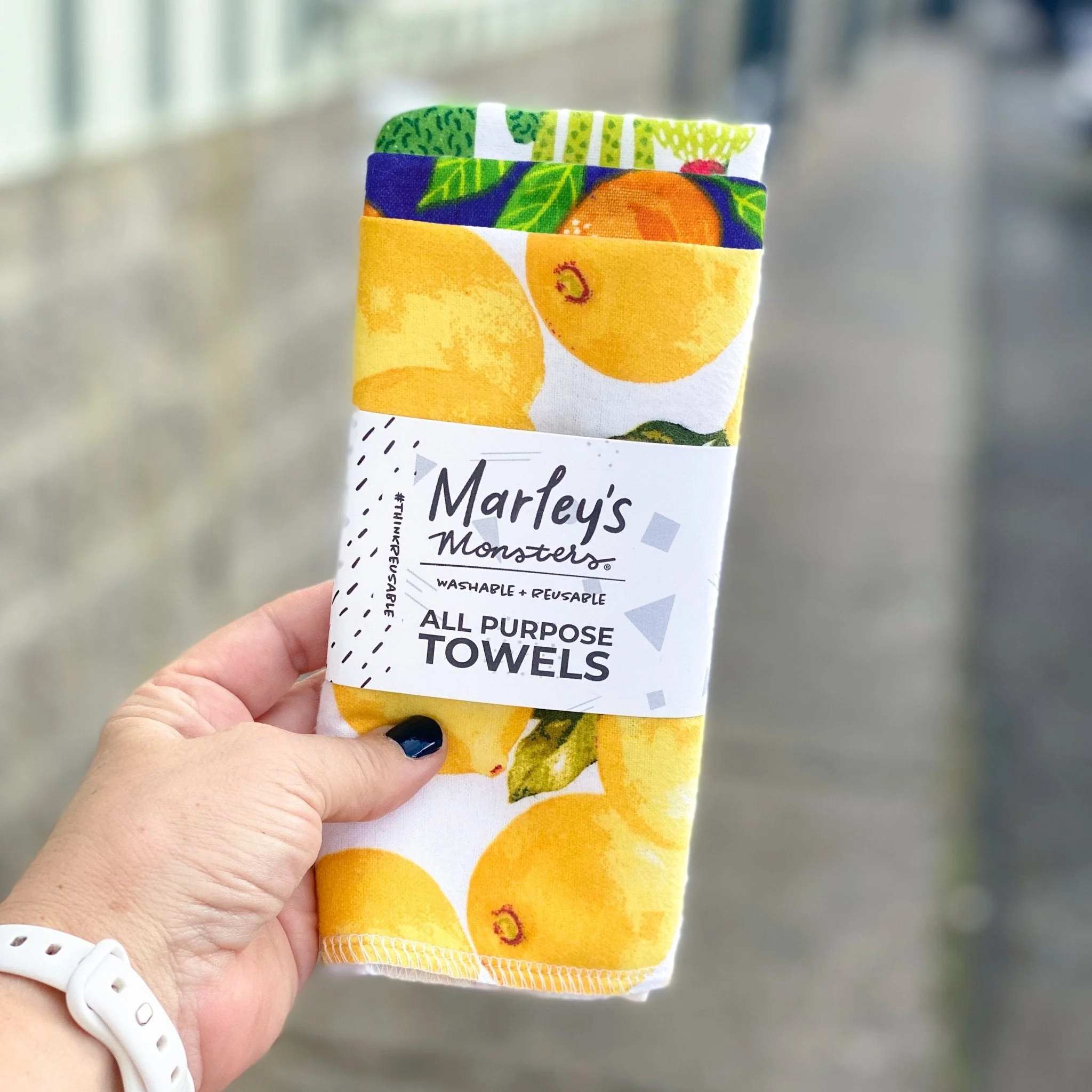 Marley's Monsters All-Purpose Towels: Mixed Prints 3 Count Pack - Image 48