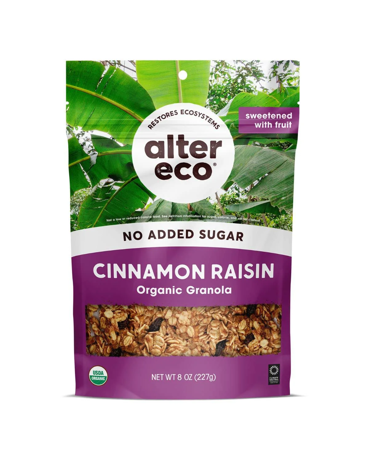 Alter Eco Organic Cinnamon Raisin Granola, 8 Oz (Pack of 6) - Image 2