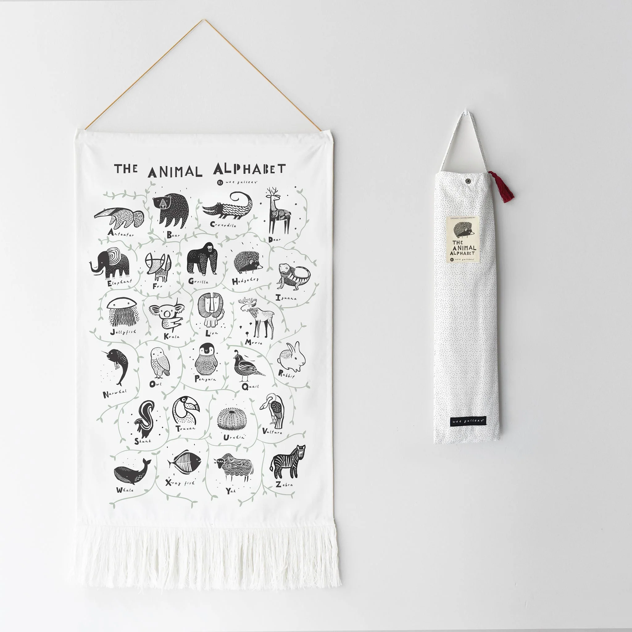 Wee Gallery Animal Alphabet Tapestry - Image 4