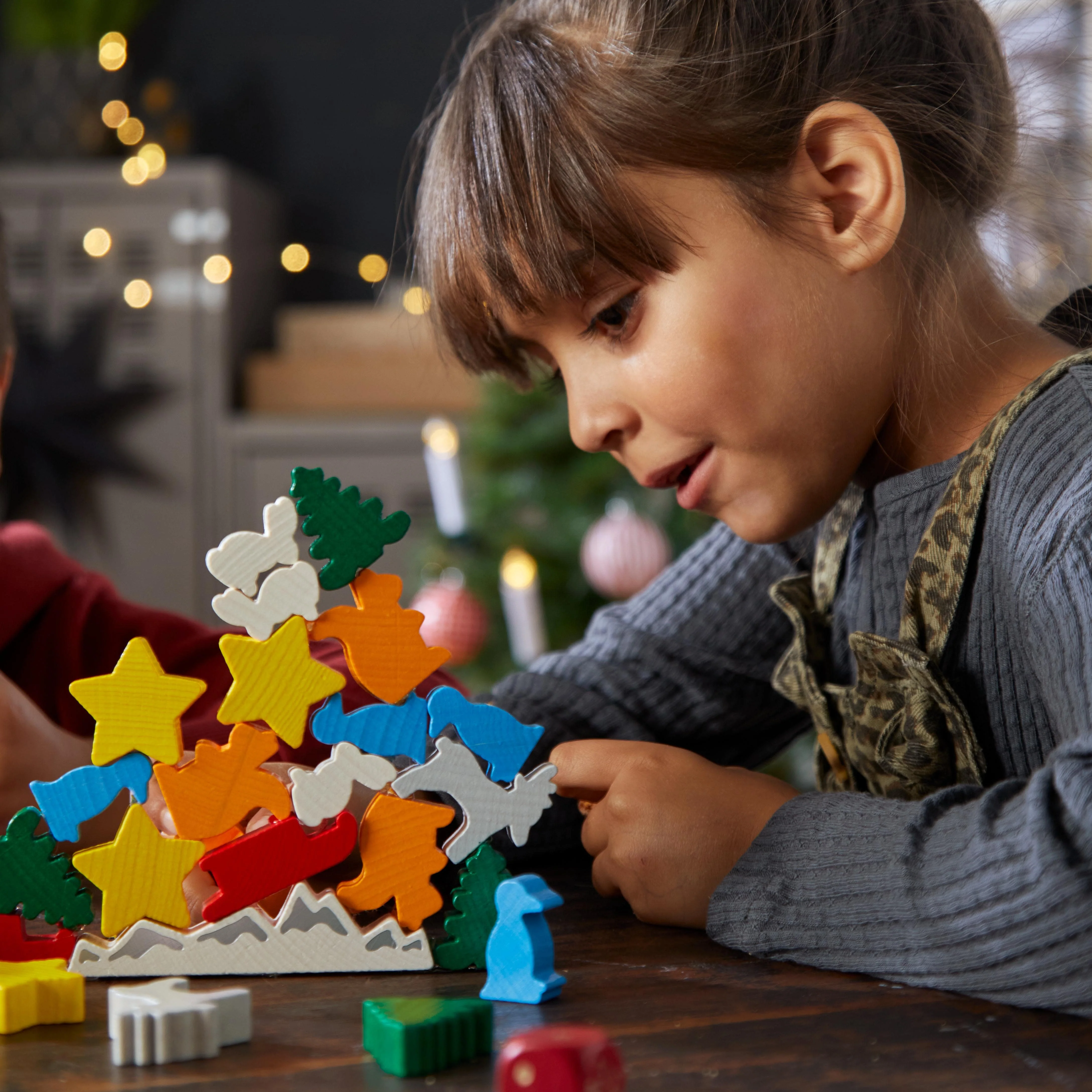 HABA Animal Upon Animal Christmas Stacking Game - Image 3