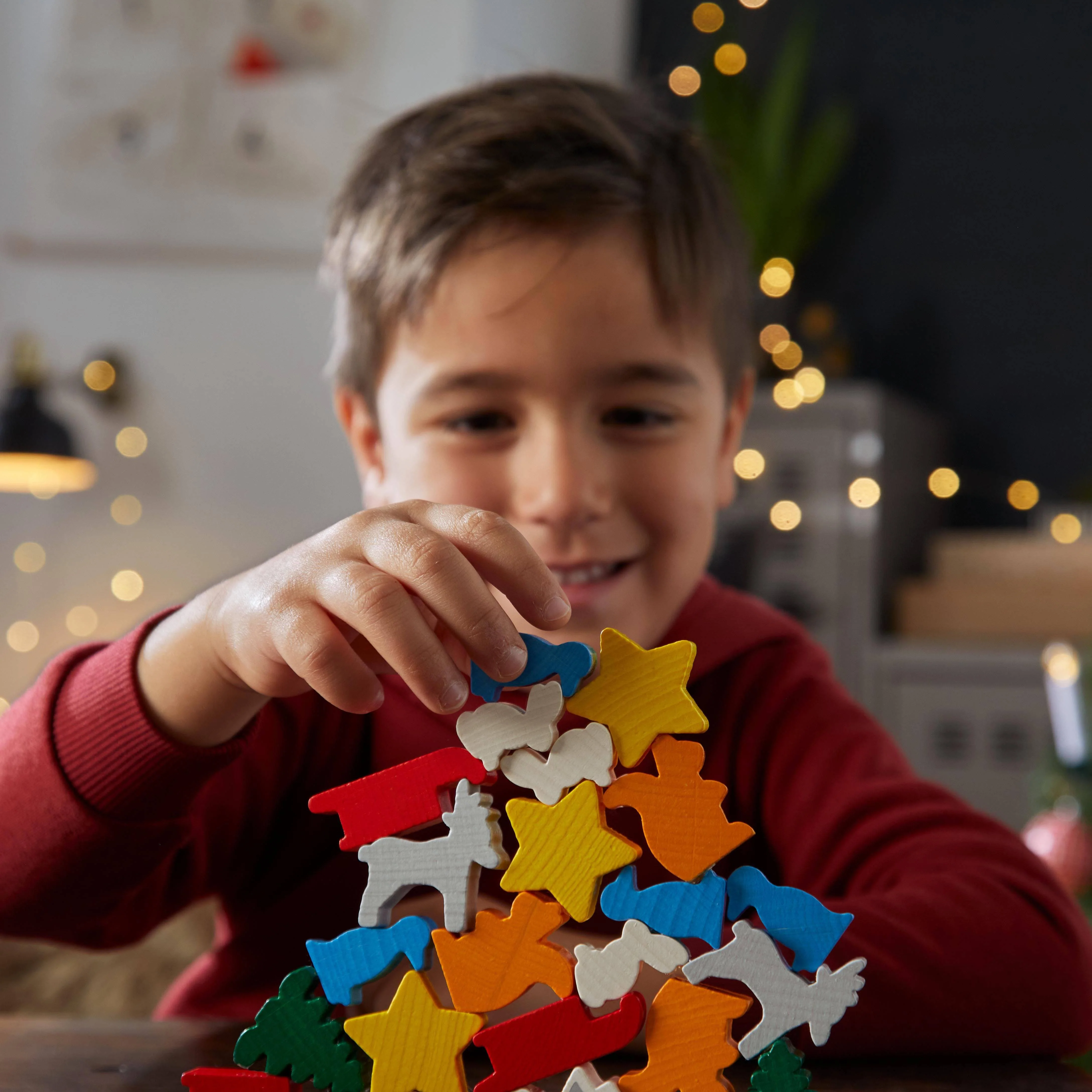 HABA Animal Upon Animal Christmas Stacking Game - Image 4