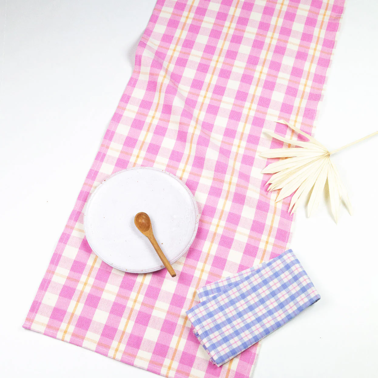 Archive NY Abigail Plaid Runner in Bubblegum - Image 3