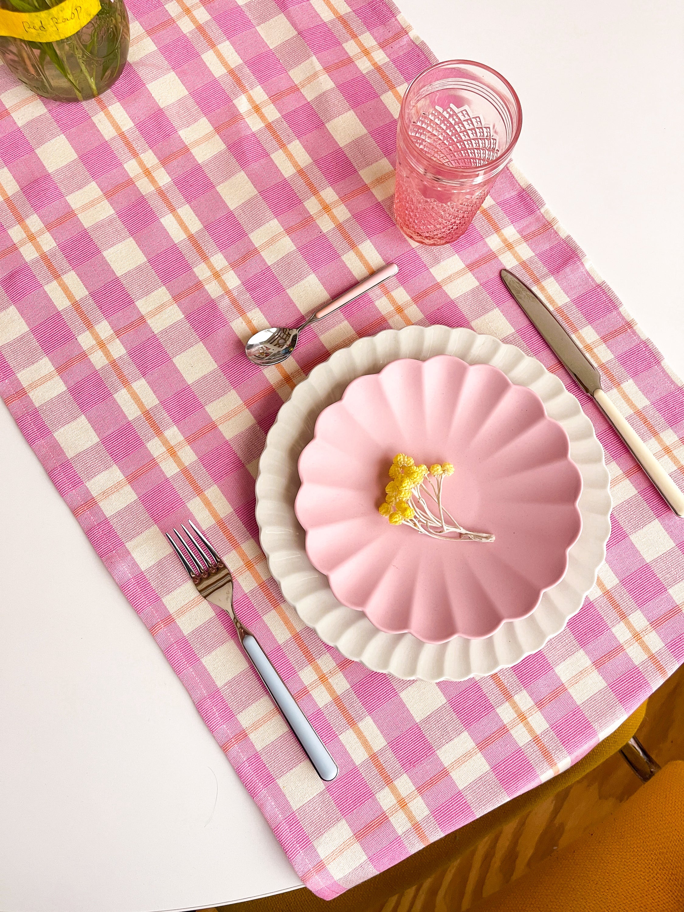 Archive NY Abigail Plaid Runner in Bubblegum - Image 5
