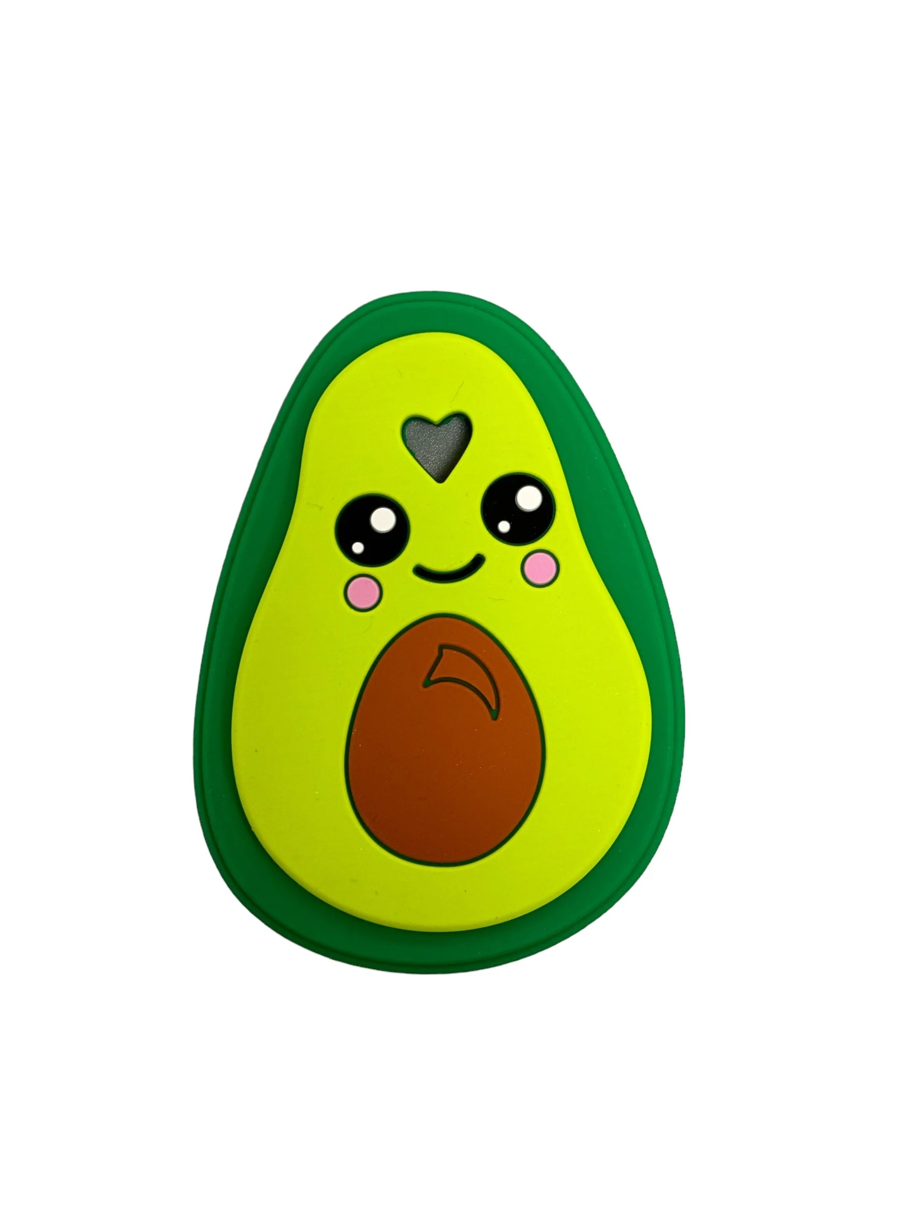 Three Hearts Avocado Silicone Teether - BPA Free - Image 2