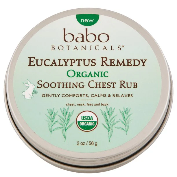Babo Botanicals Eucalypts Chest Rub (Pack of 6 - 2 oz Tubs) - Image 2