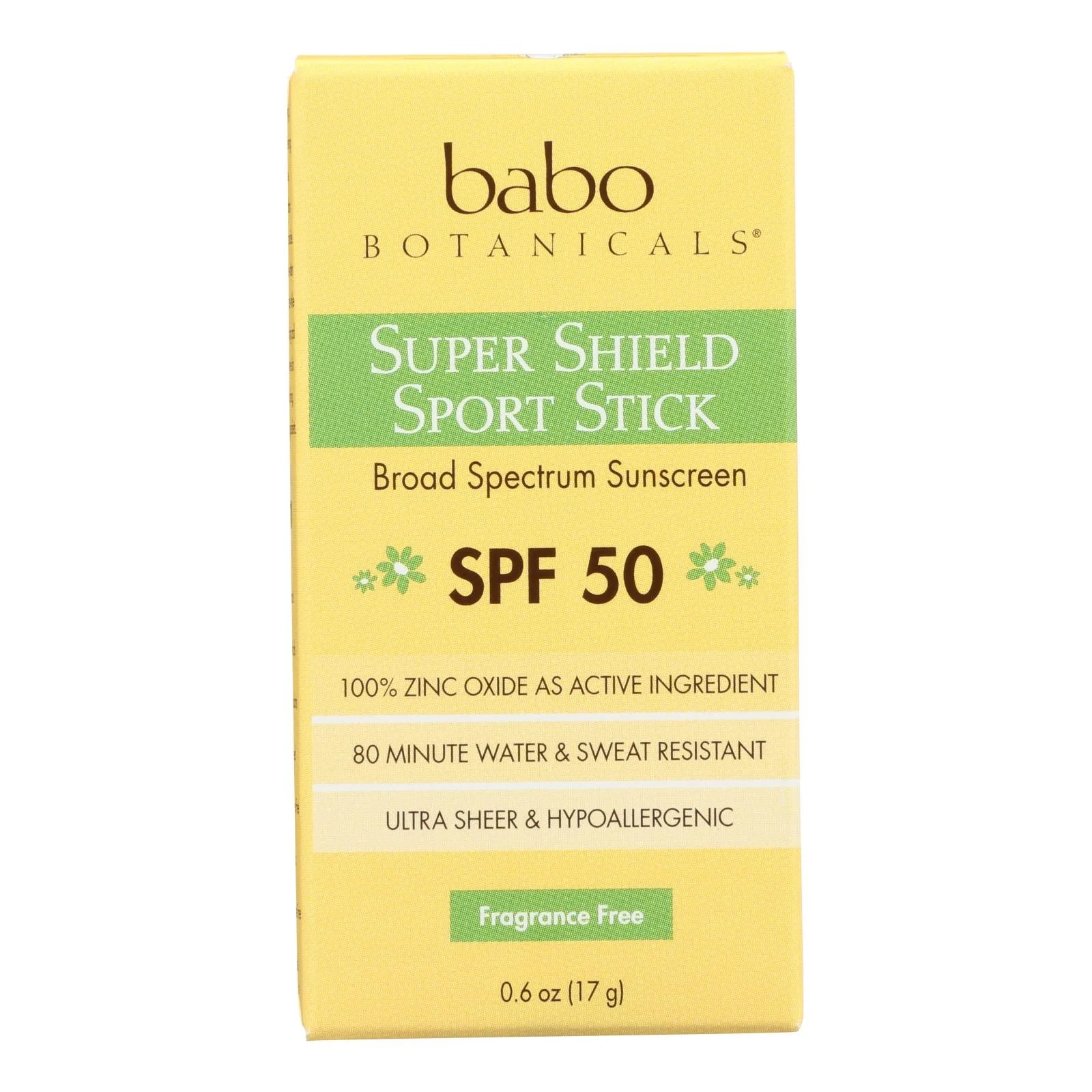 Babo Botanicals Fragrance-Free Sunscreen - .6 Fl Oz - Image 2
