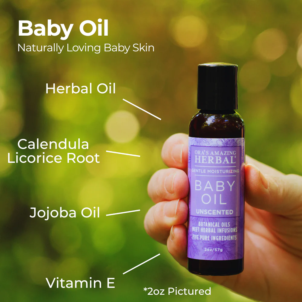 Ora's Amazing Herbal Baby Oil with Calendula and Licorice - Image 5