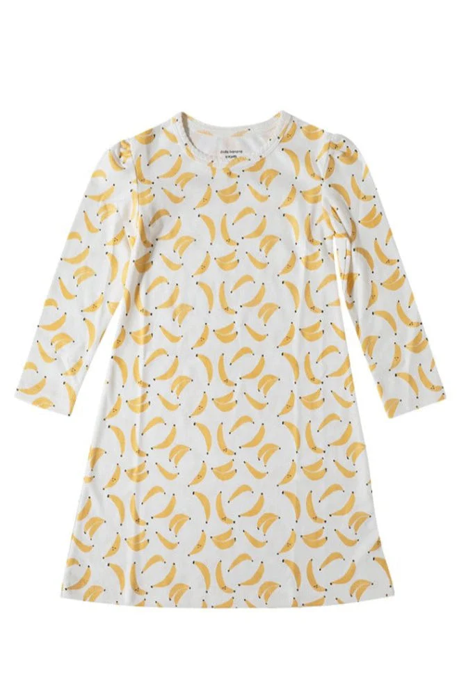 Dodo Banana Banana Print Organic Pima Cotton Dodo Dress - Image 2