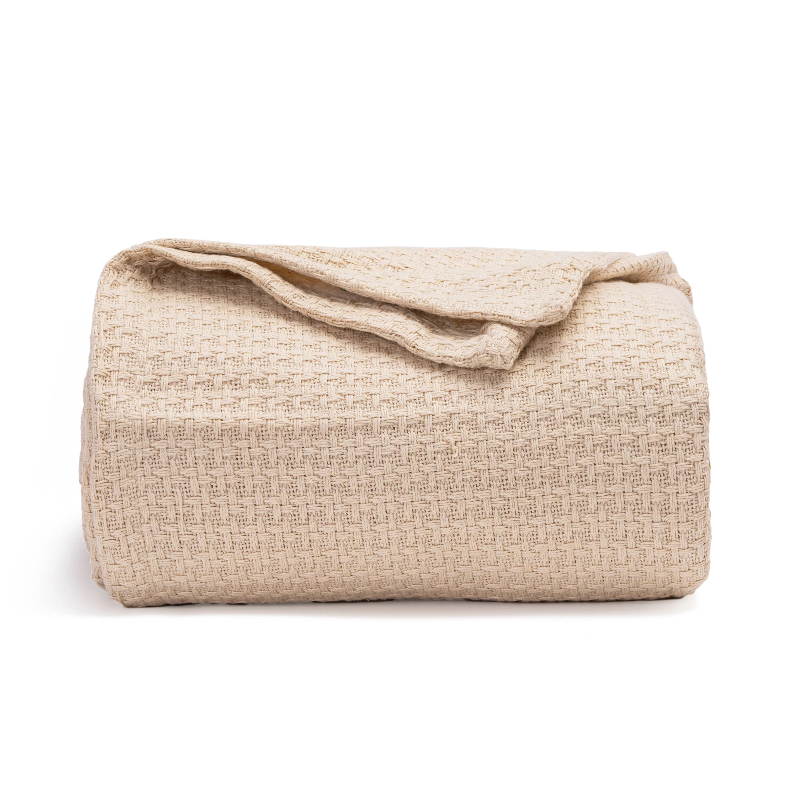 Organic Cotton Mart Basket Weave Blanket