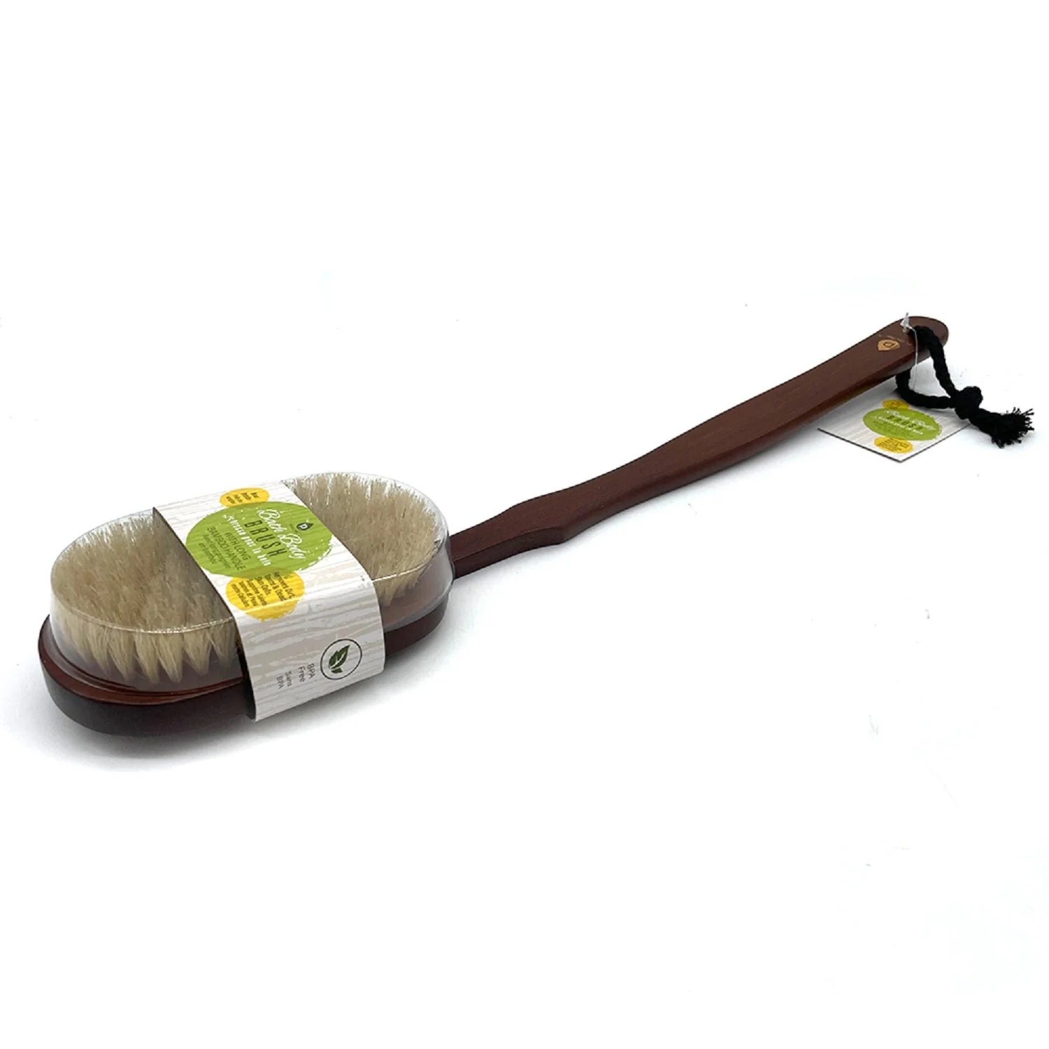 Pursonic Bath Body Brush With Long Bamboo Handle - Image 5