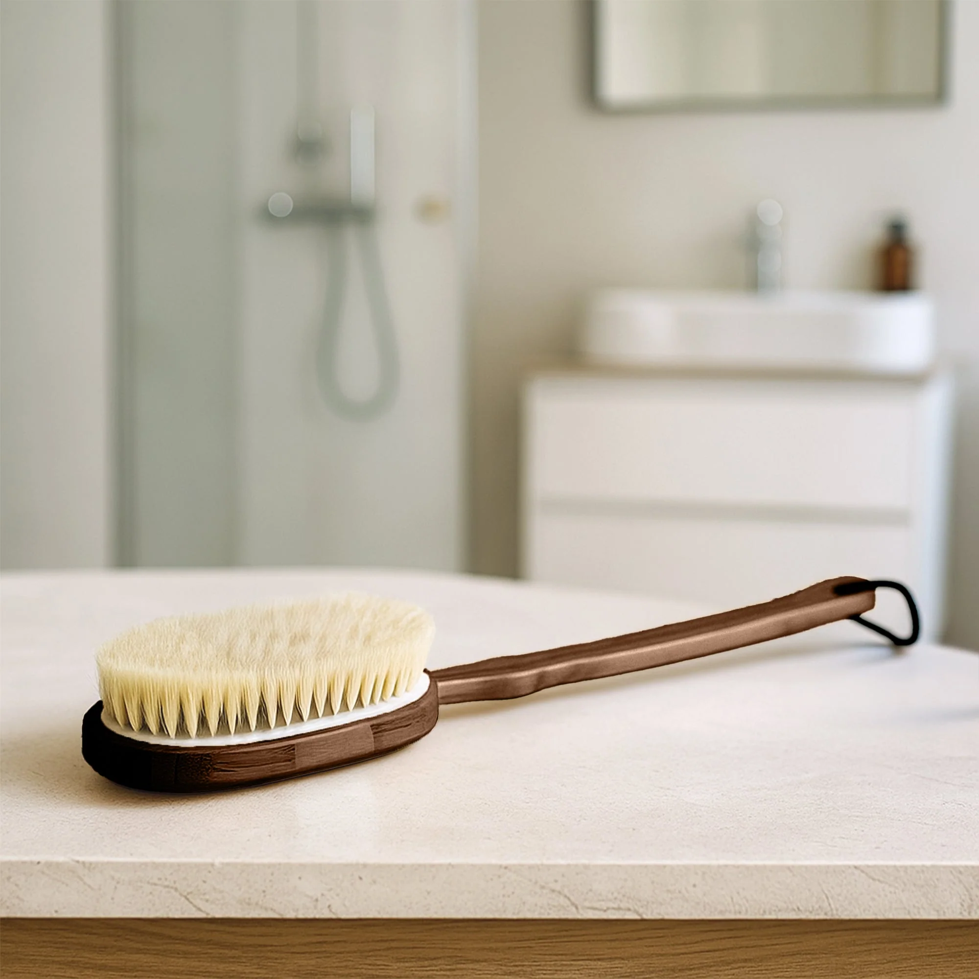 Pursonic Bath Body Brush With Long Bamboo Handle - Image 10