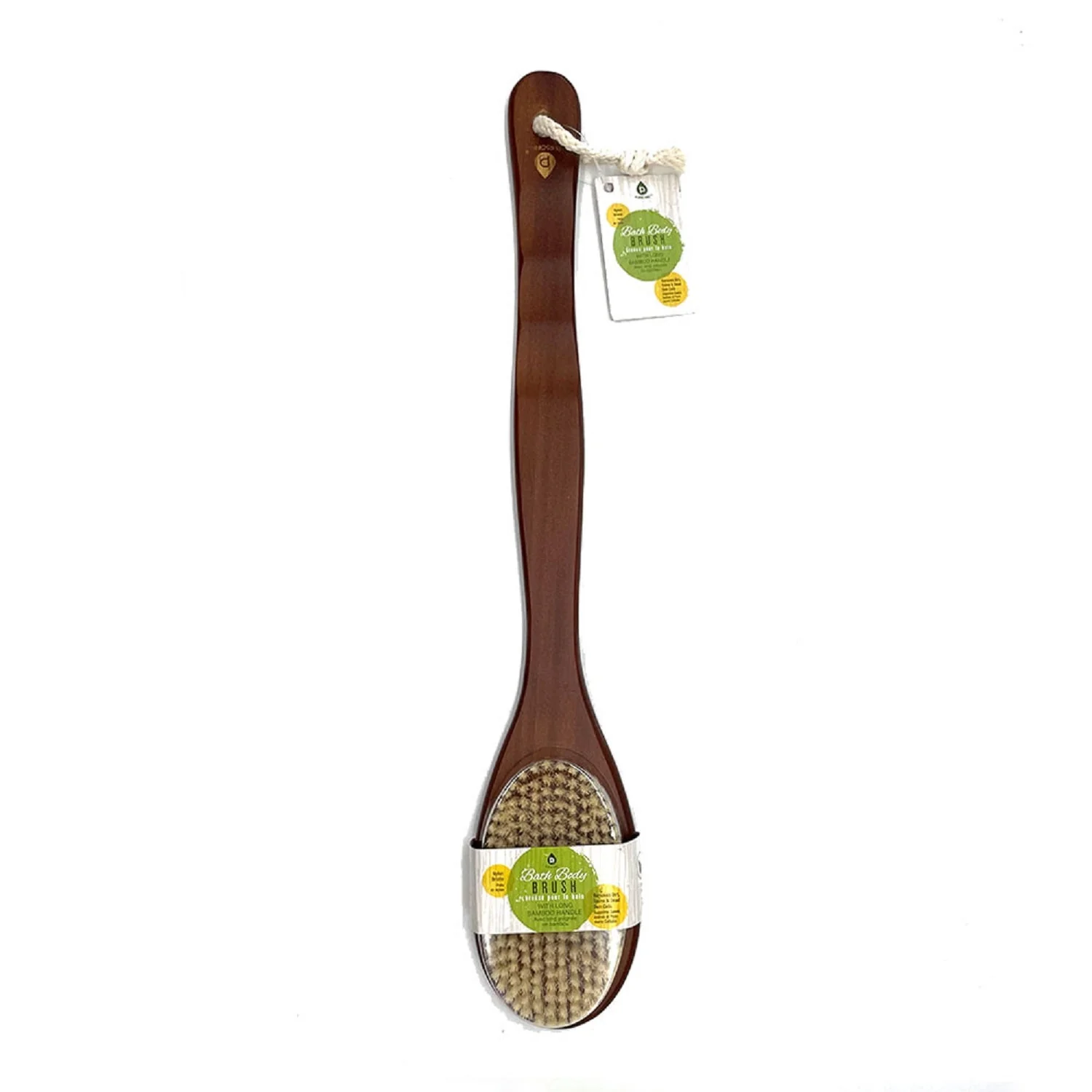 Pursonic Bath Body Brush With Long Bamboo Handle - Image 3