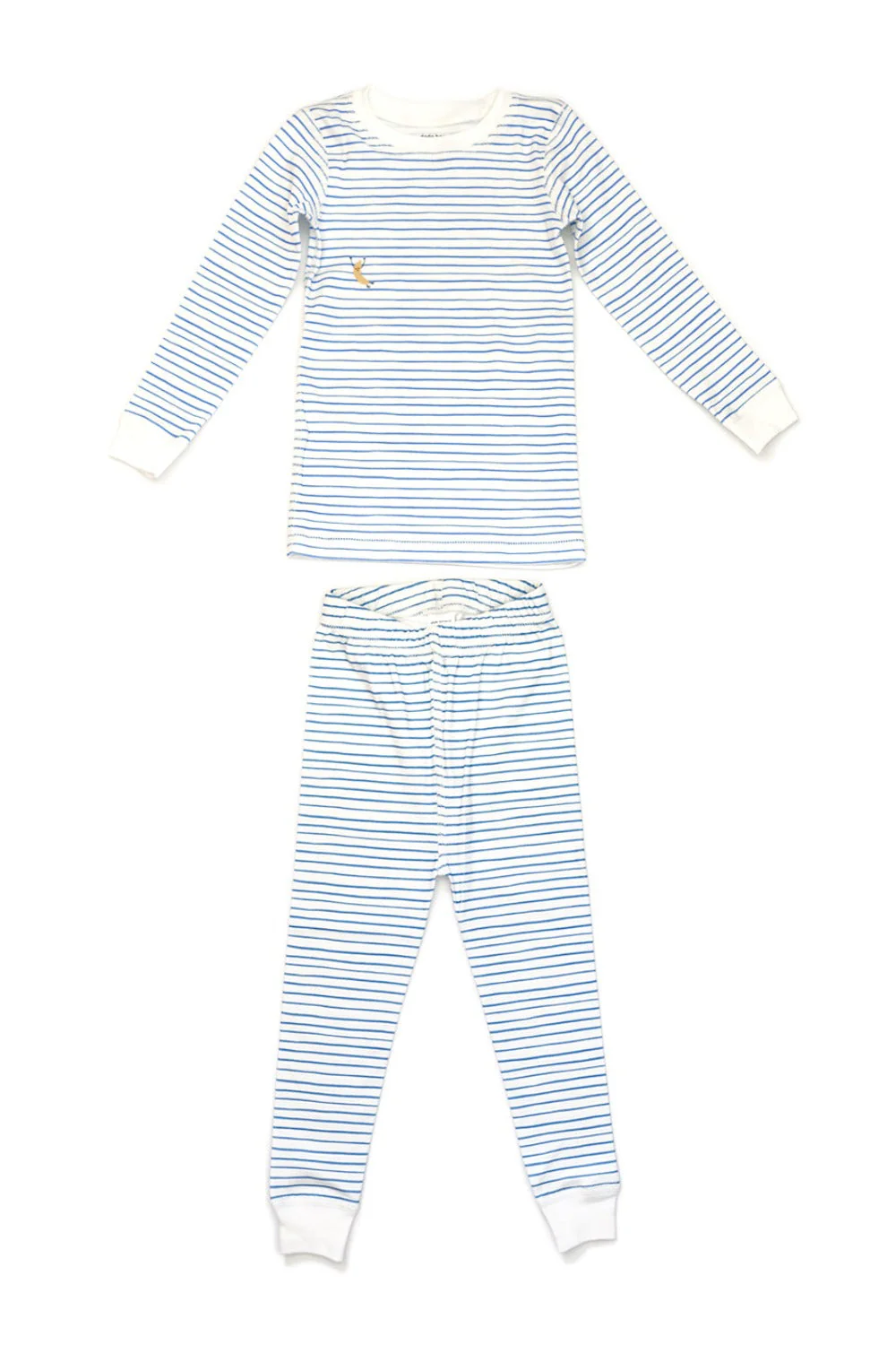 Dodo Banana Blue Stripe Organic Pima Cotton Pajama Set - Image 2