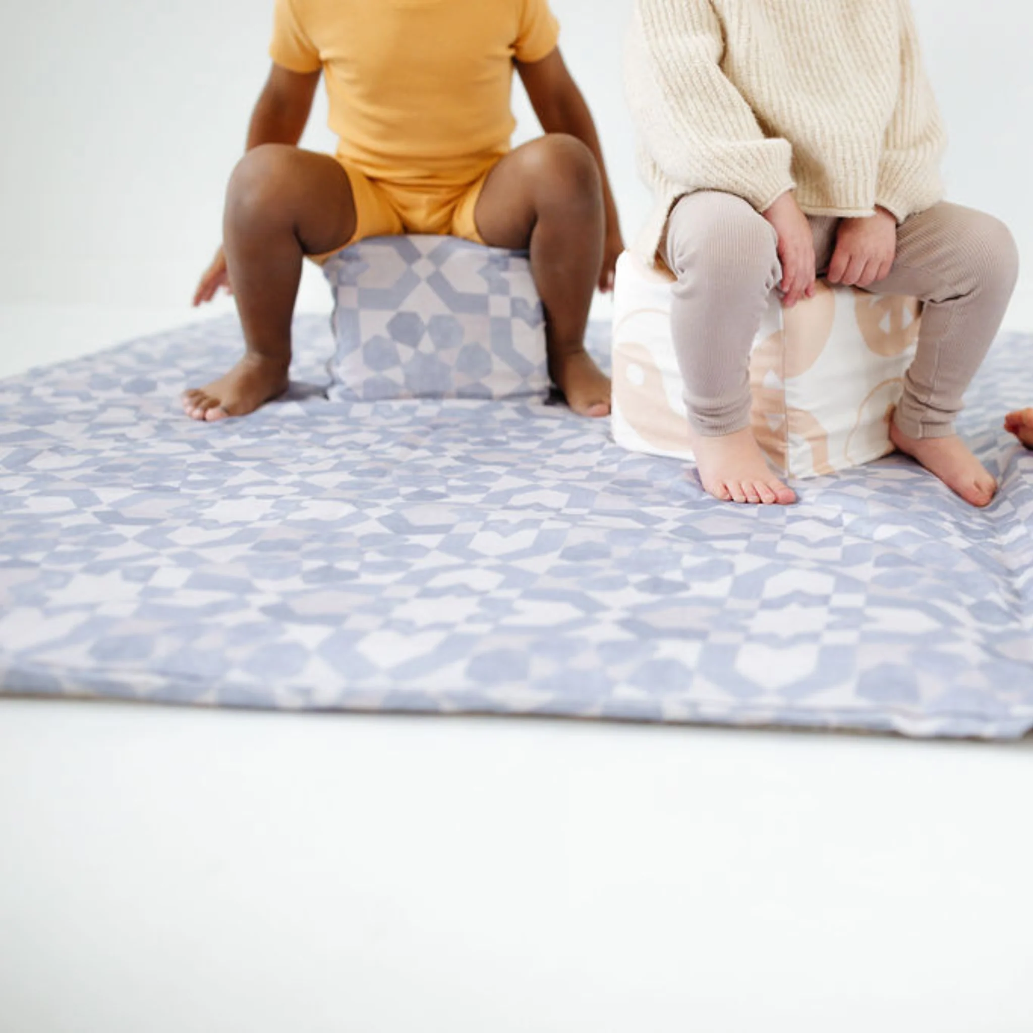 Toki Mats Blue Tile Play Cube - Image 3