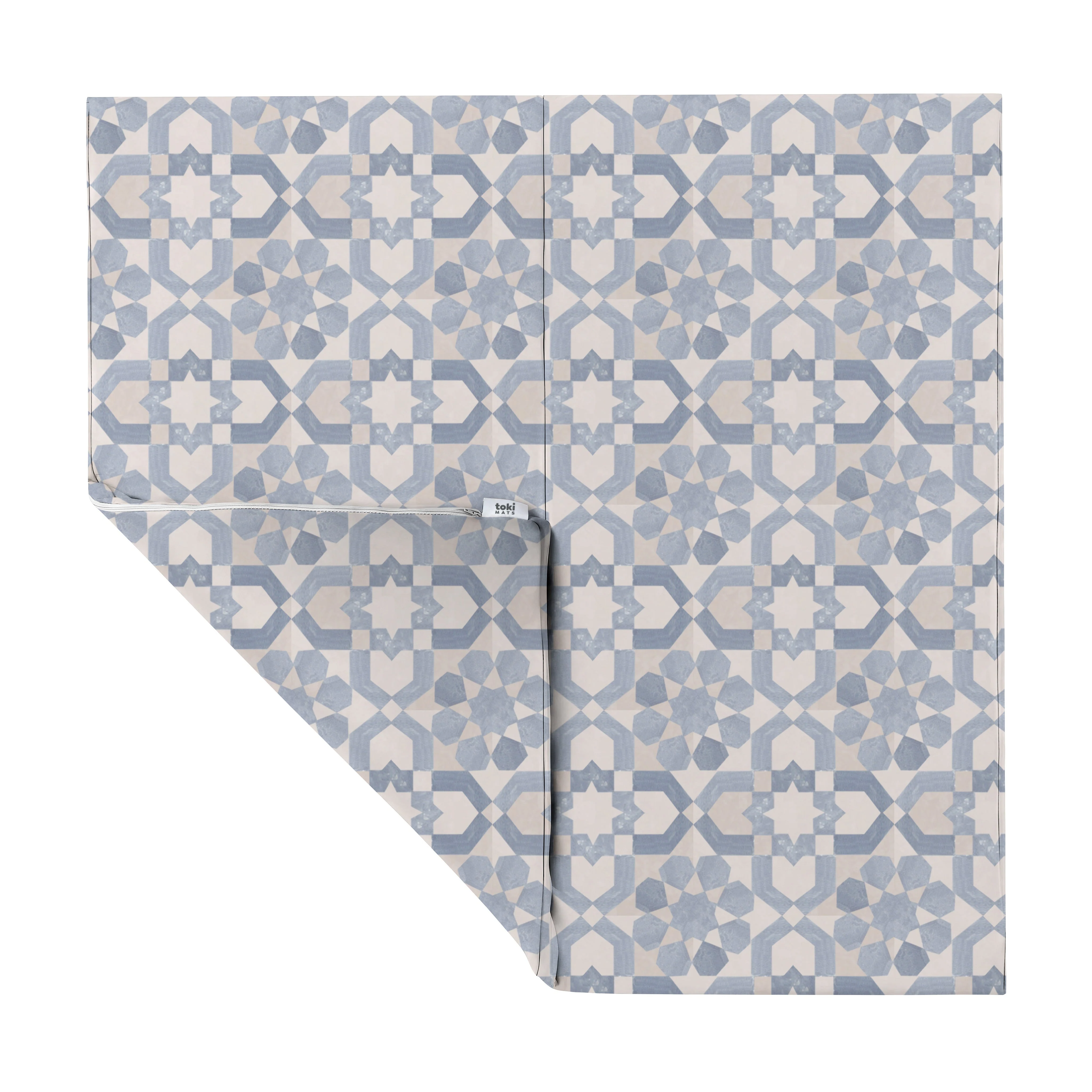Toki Mats Blue Tile Vegan Leather Mat
