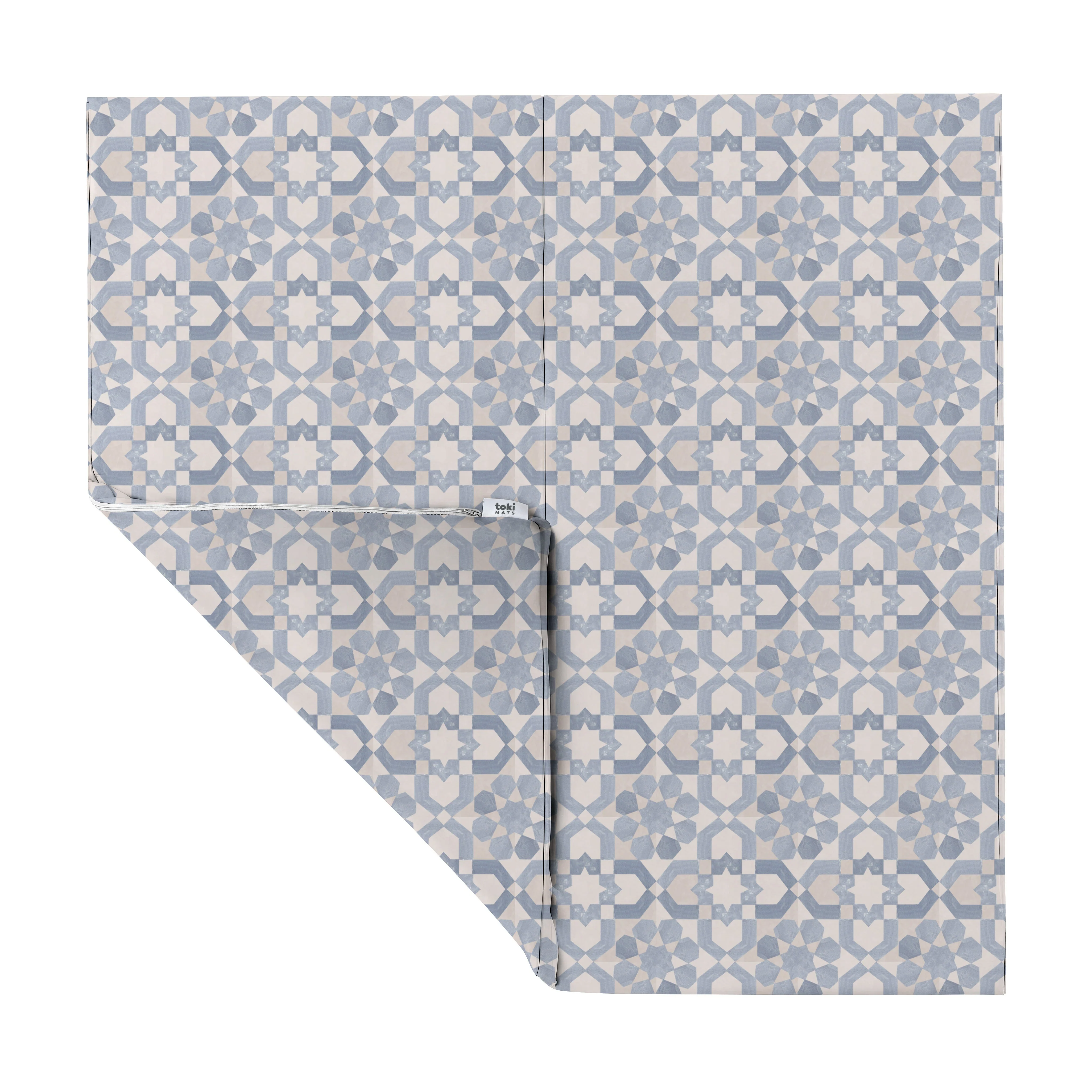 Toki Mats Blue Tile Vegan Leather Mat - Image 7