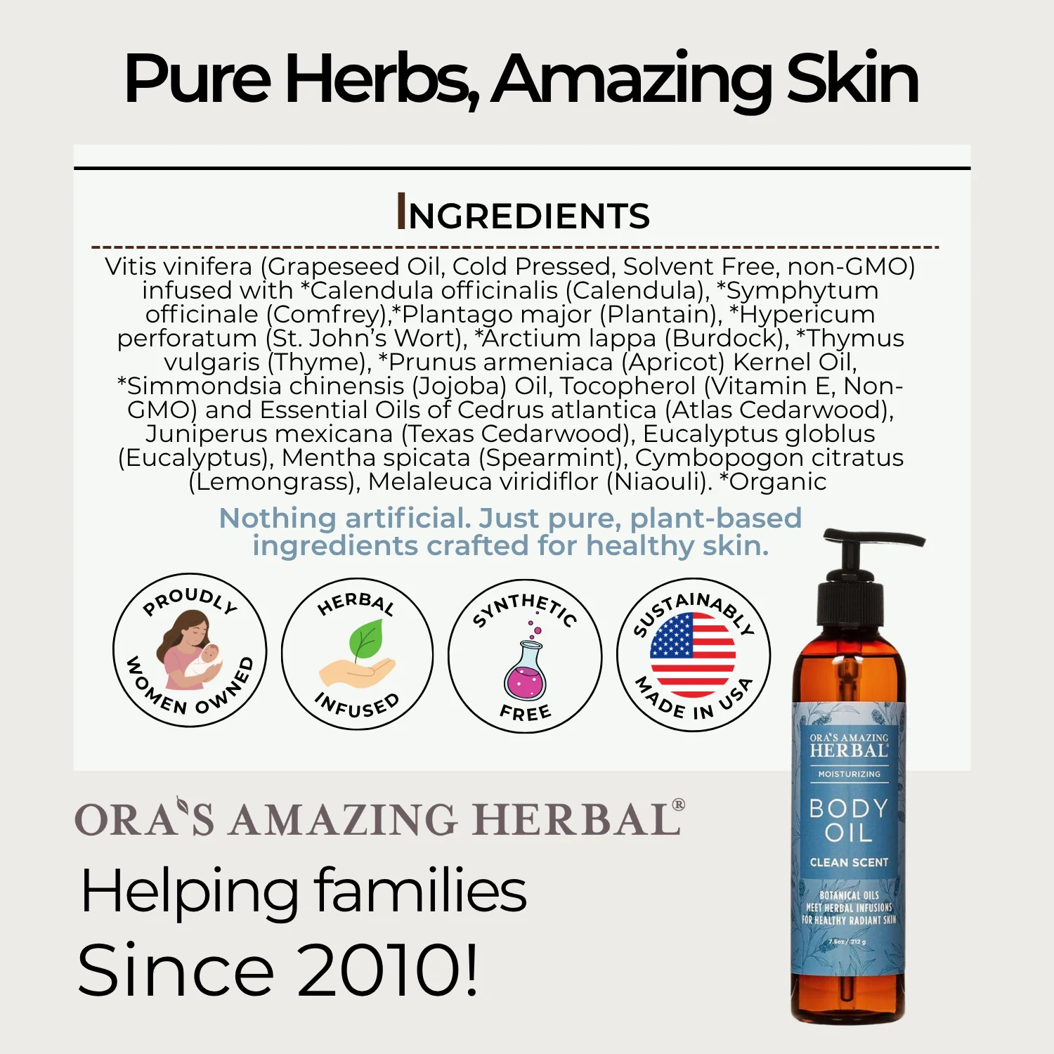 Ora's Amazing Herbal Body Oil, Clean - Image 6